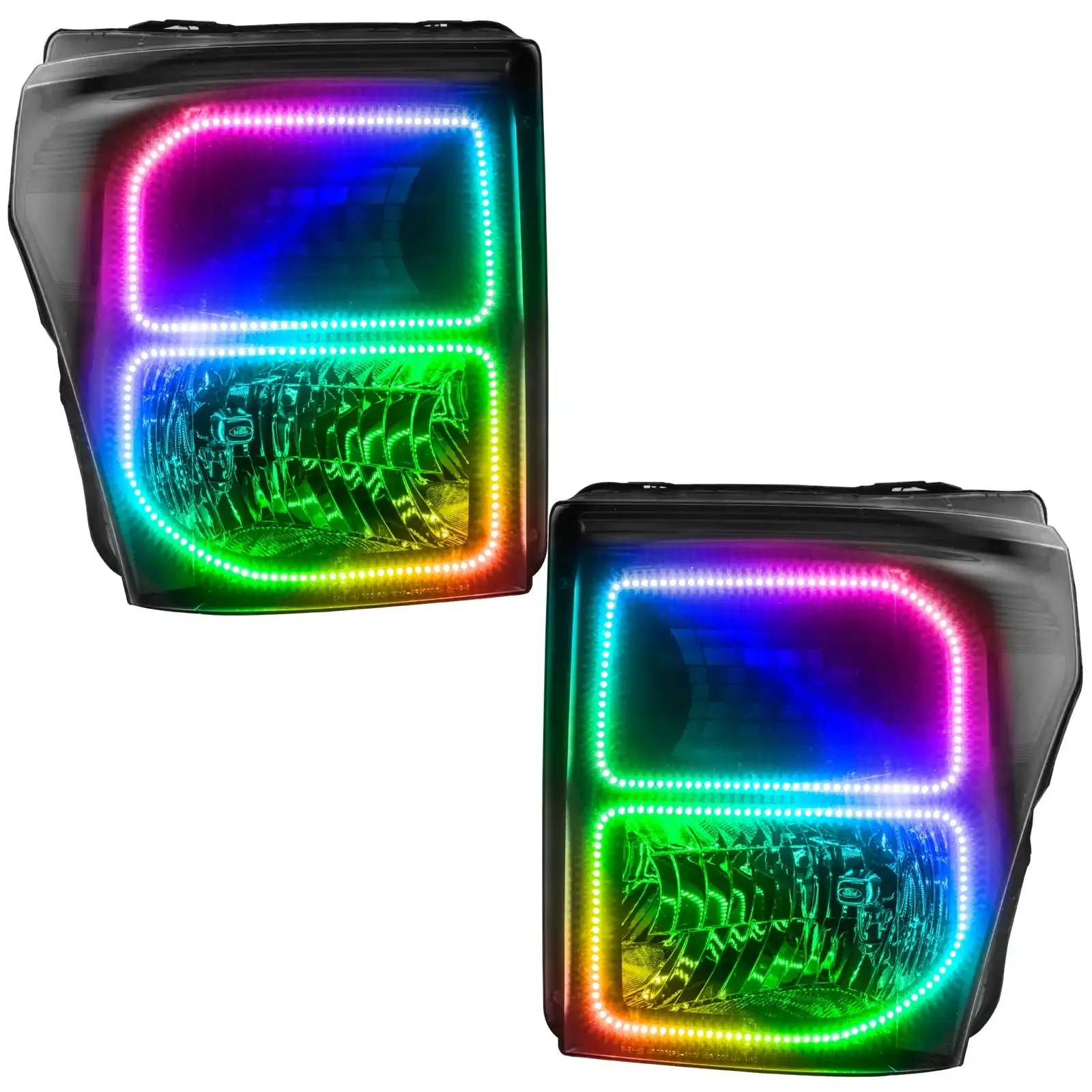 ORACLE Lighting 2011-2016 Ford F-250/F-350 Super Duty Pre-Assembled Headlights - Black - Image 7