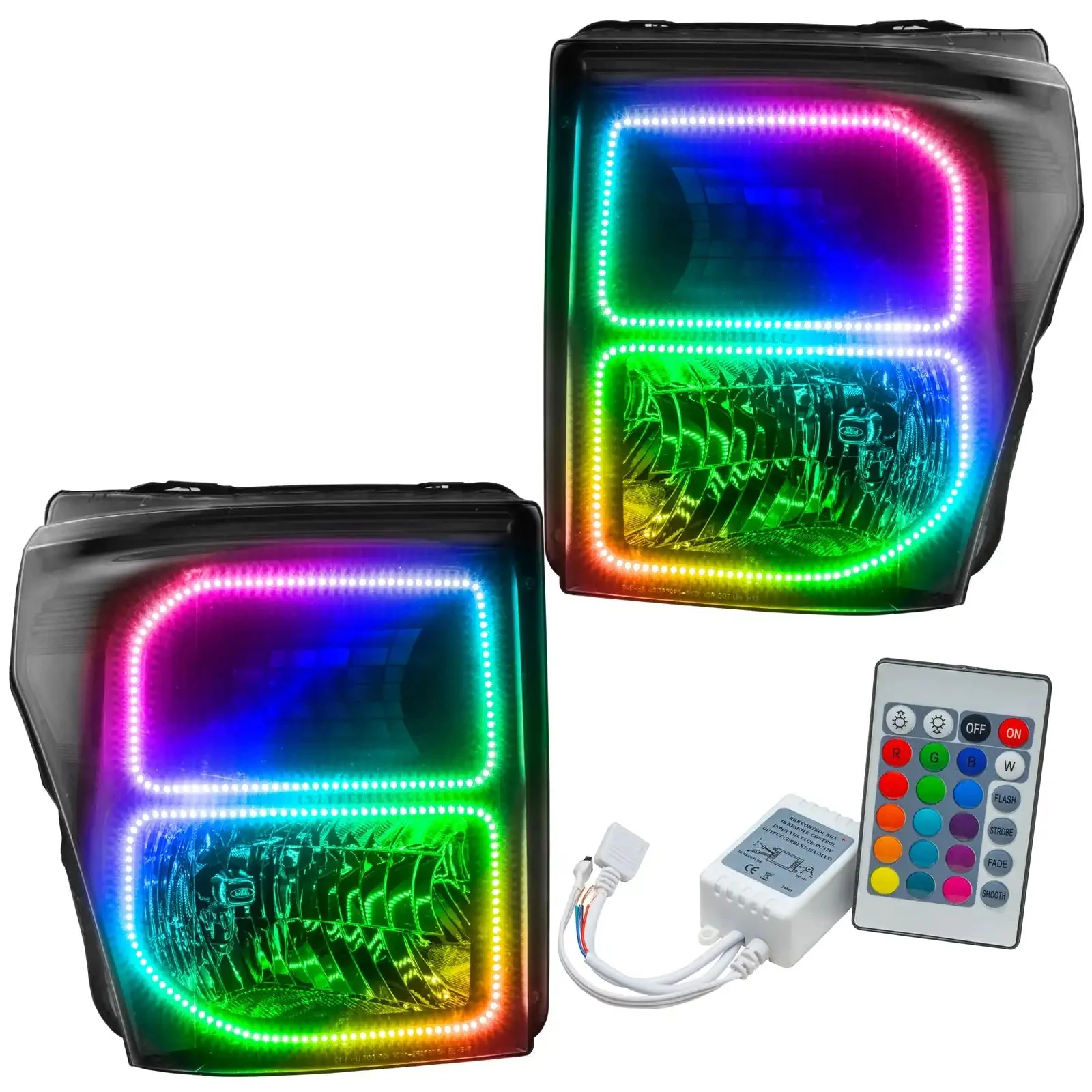 ORACLE Lighting 2011-2016 Ford F-250/F-350 Super Duty Pre-Assembled Headlights - Black - Image 8