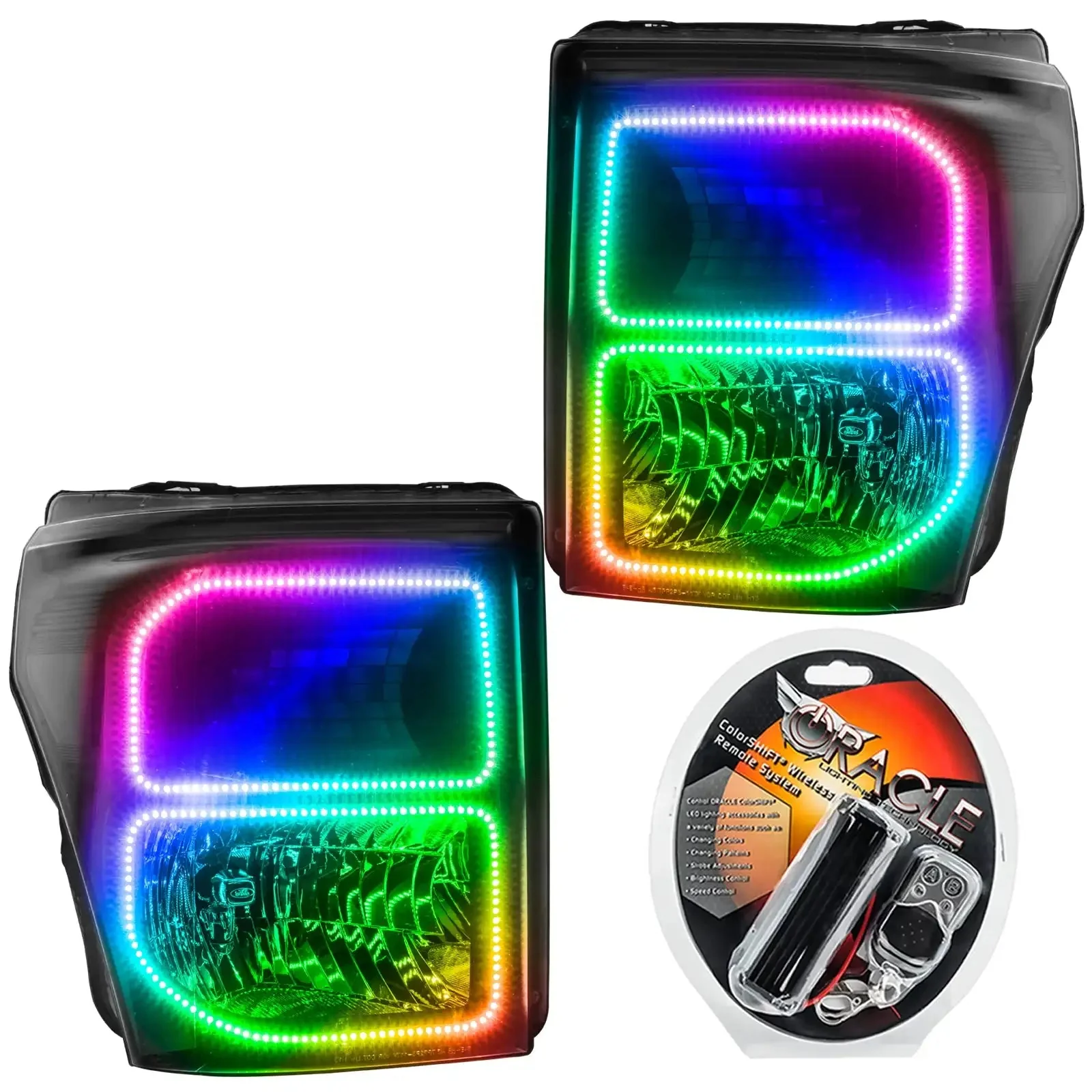 ORACLE Lighting 2011-2016 Ford F-250/F-350 Super Duty Pre-Assembled Headlights - Black - Image 9