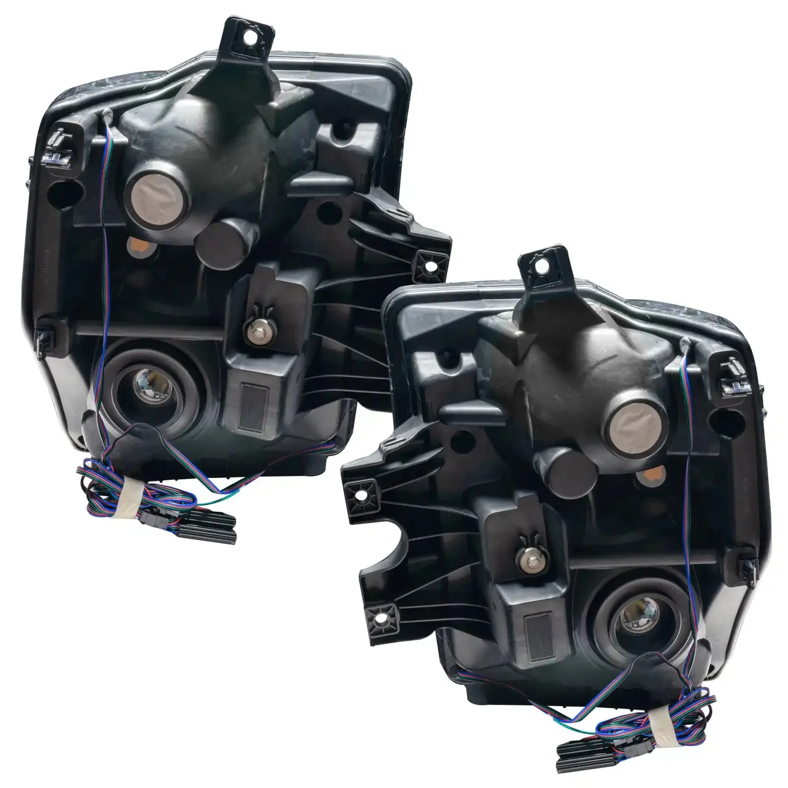ORACLE Lighting 2008-2010 Ford F-250/F-350 Super Duty Pre-Assembled Halo Headlights - Black - Image 5