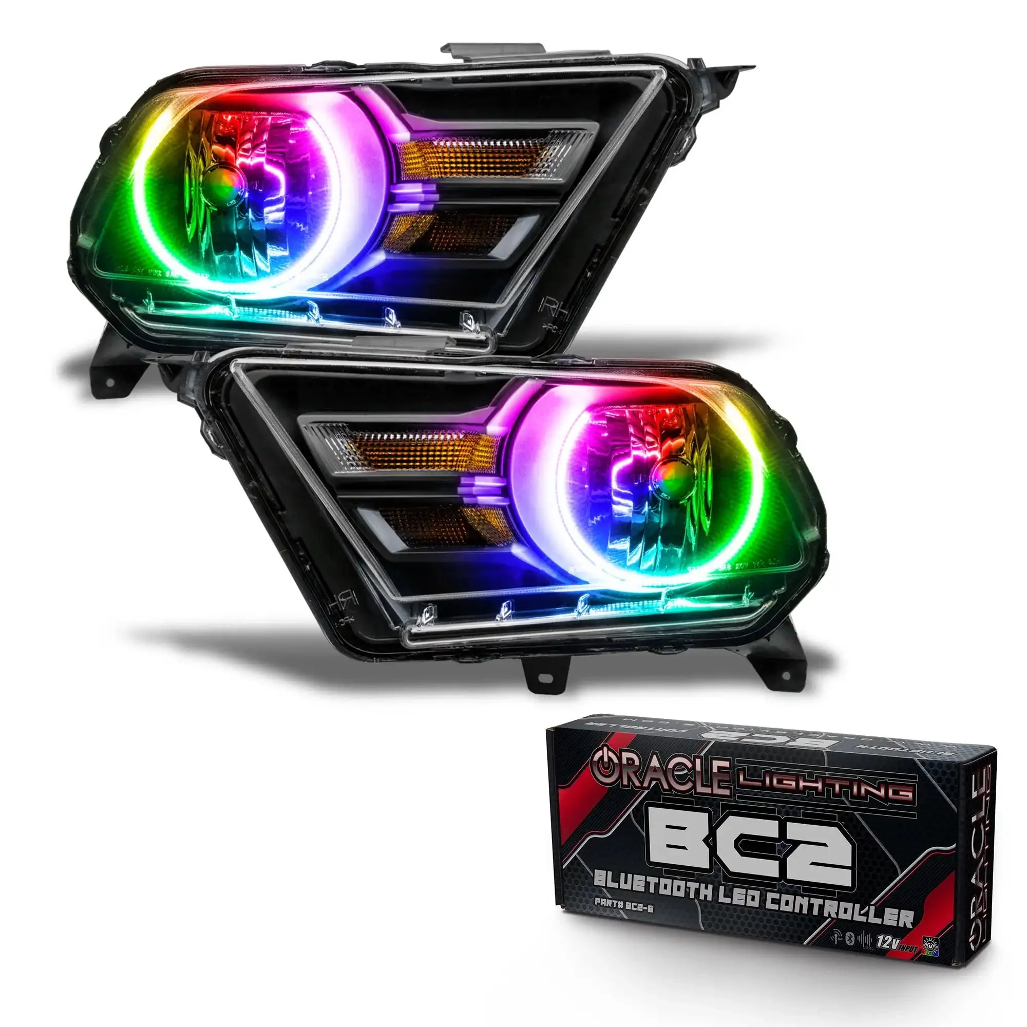 ORACLE Lighting 2010-2014 Ford Mustang Pre-Assembled Headlights (Non-HID) - Image 14