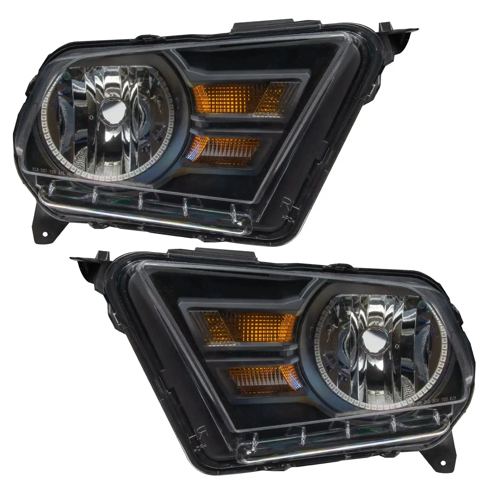 ORACLE Lighting 2010-2014 Ford Mustang Pre-Assembled Headlights (Non-HID) - Image 4