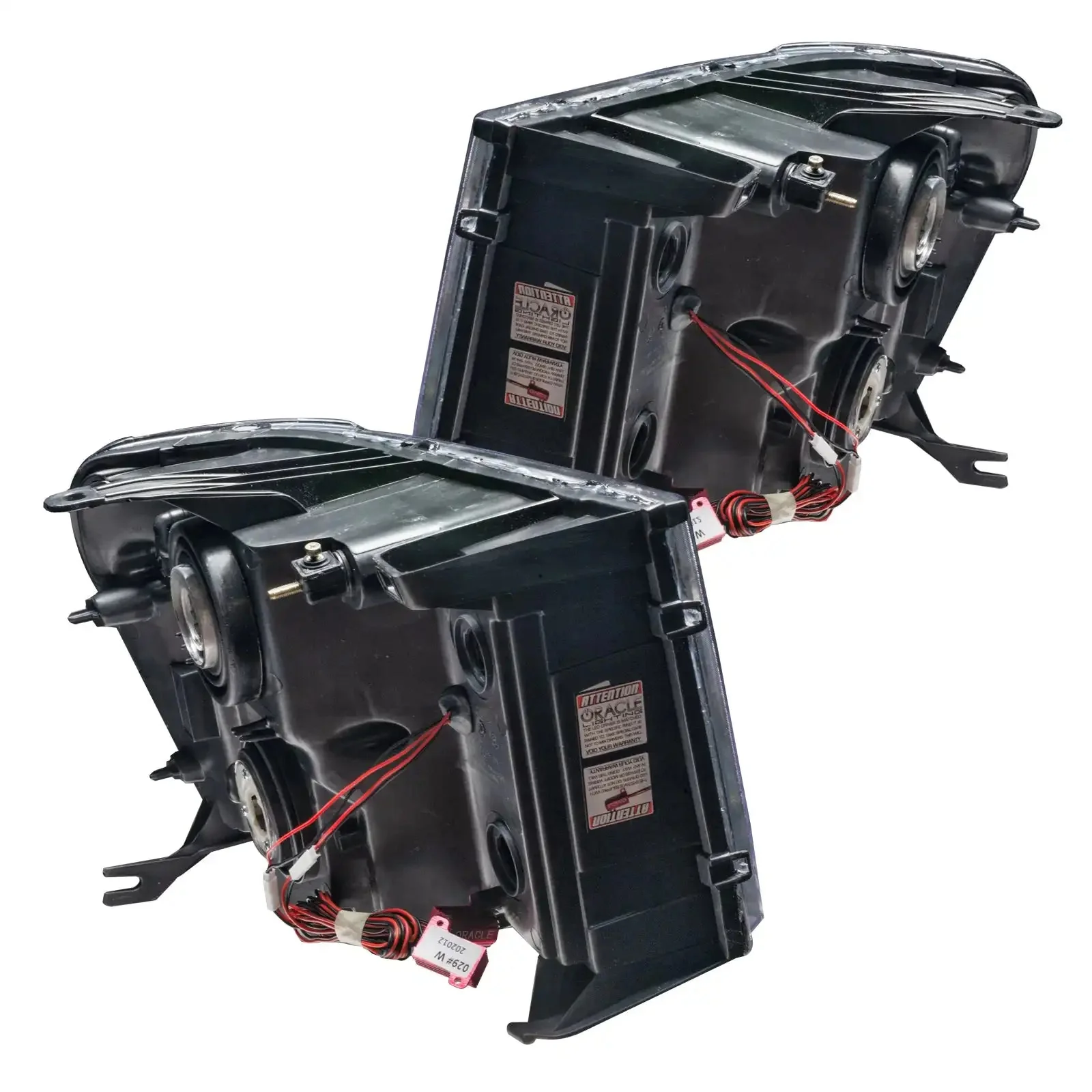 ORACLE Lighting 2007-2013 GMC Sierra Pre-Assembled Halo Headlights - Round Ring Design - Image 5