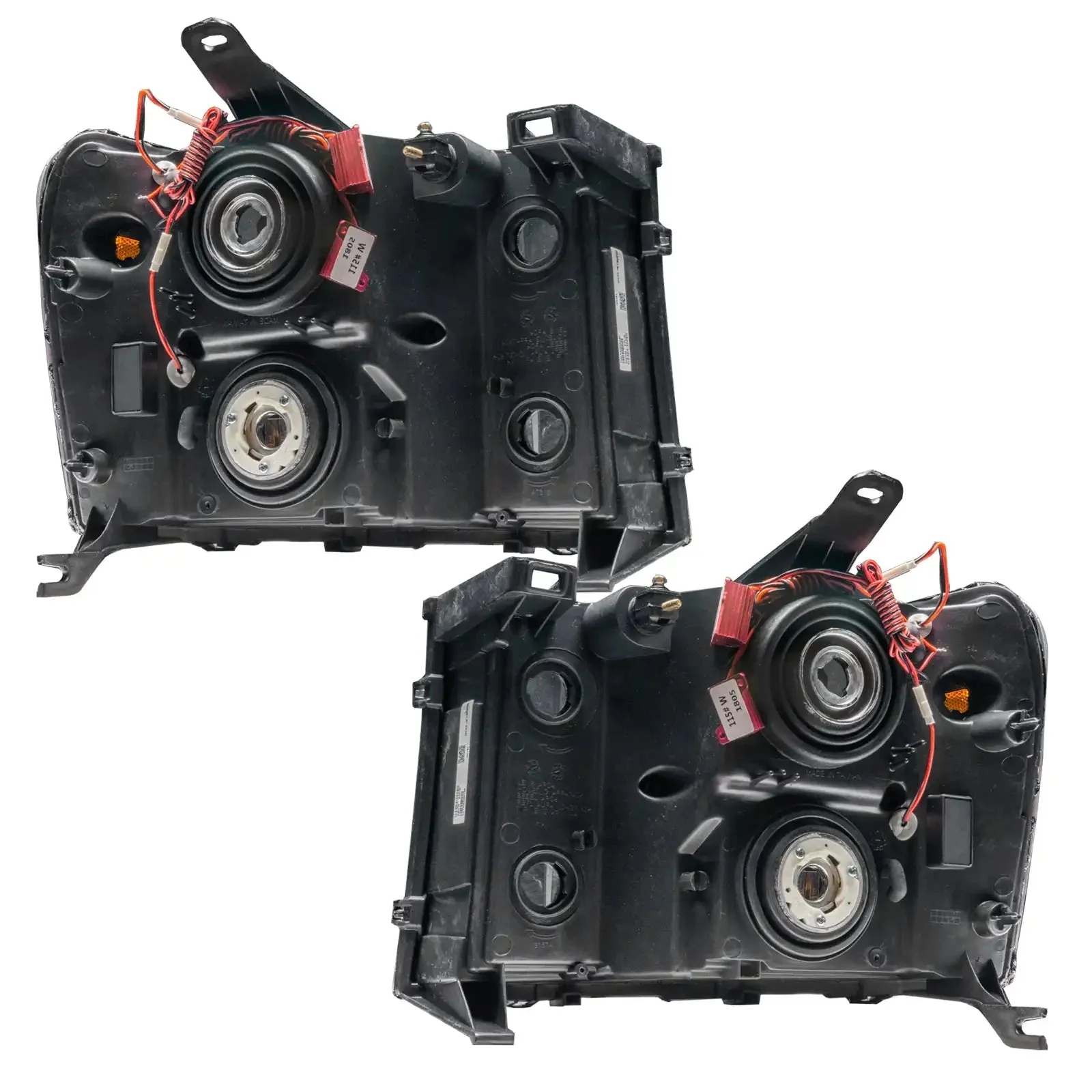 ORACLE Lighting 2007-2013 GMC Sierra Pre-Assembled Halo Headlights - (Square Ring Design) - Image 5