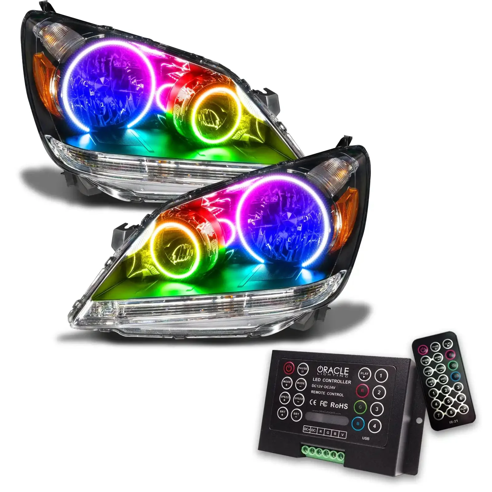 ORACLE Lighting 2005-2007 Honda Odyssey Pre-Assembled Halo Headlights - Image 10