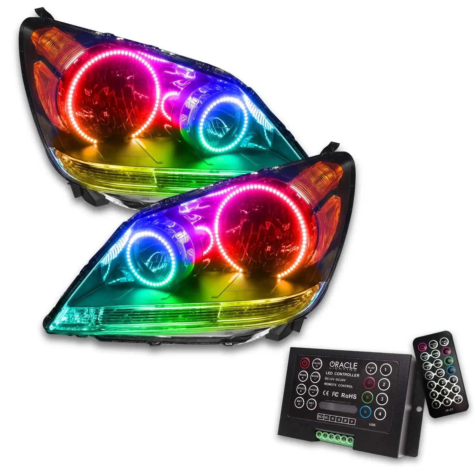 ORACLE Lighting 2008-2010 Honda Odyssey Pre-Assembled LED Halo Headlights - Image 10