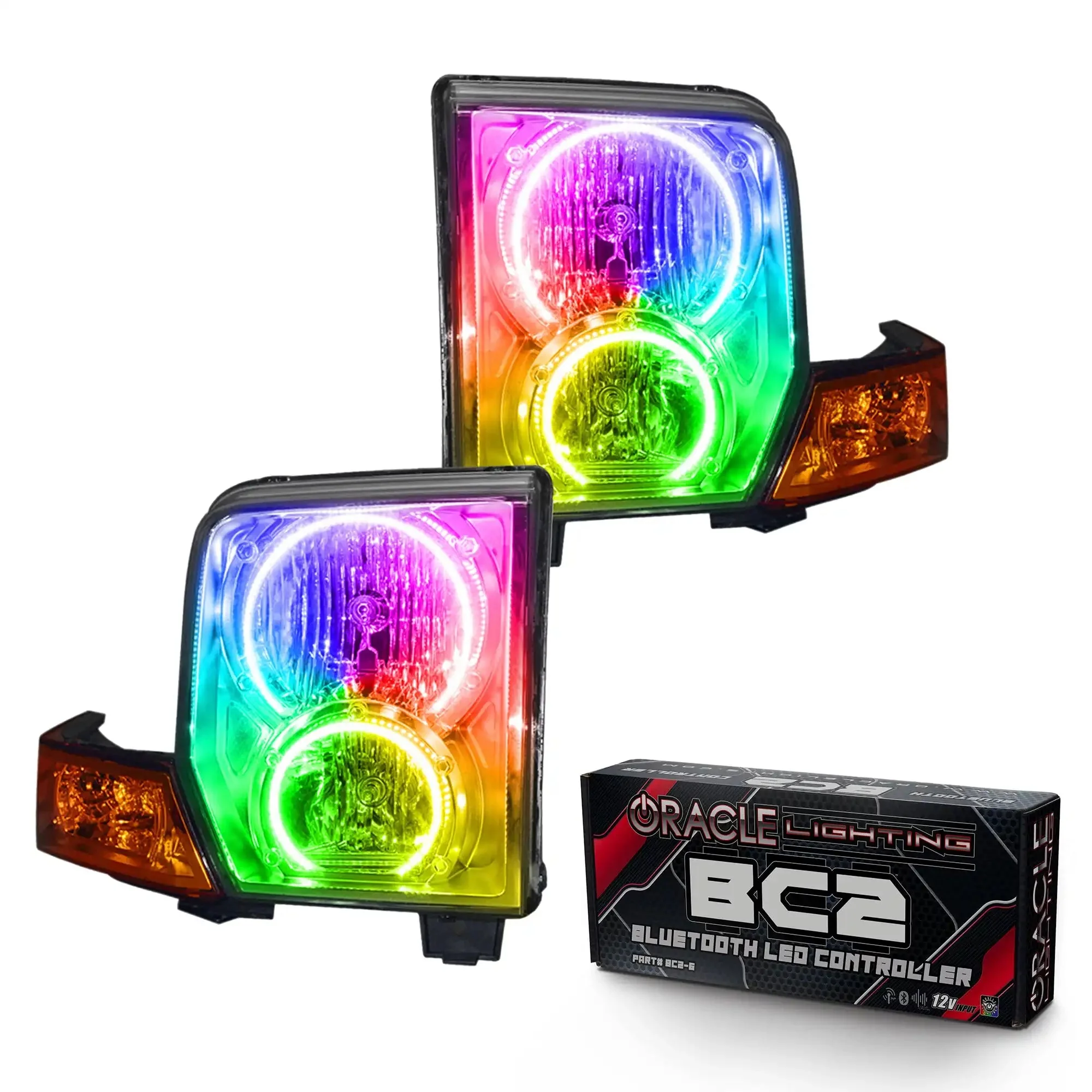 ORACLE Lighting 2006-2010 Jeep Commander Pre-Assembled Halo Headlights - Image 11