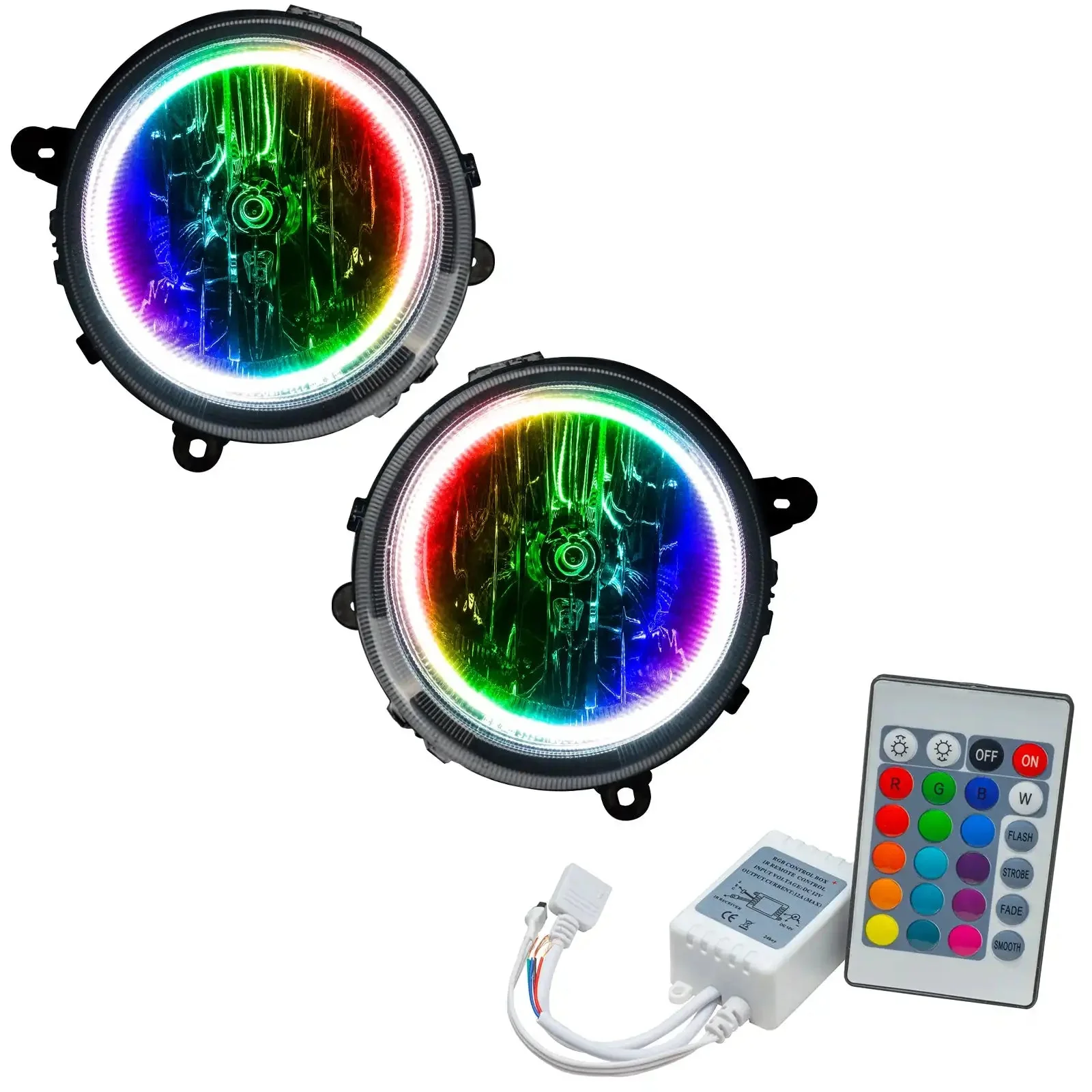 ORACLE Lighting 2007-2010 Jeep Compass Pre-Assembled Halo Headlights - Image 4