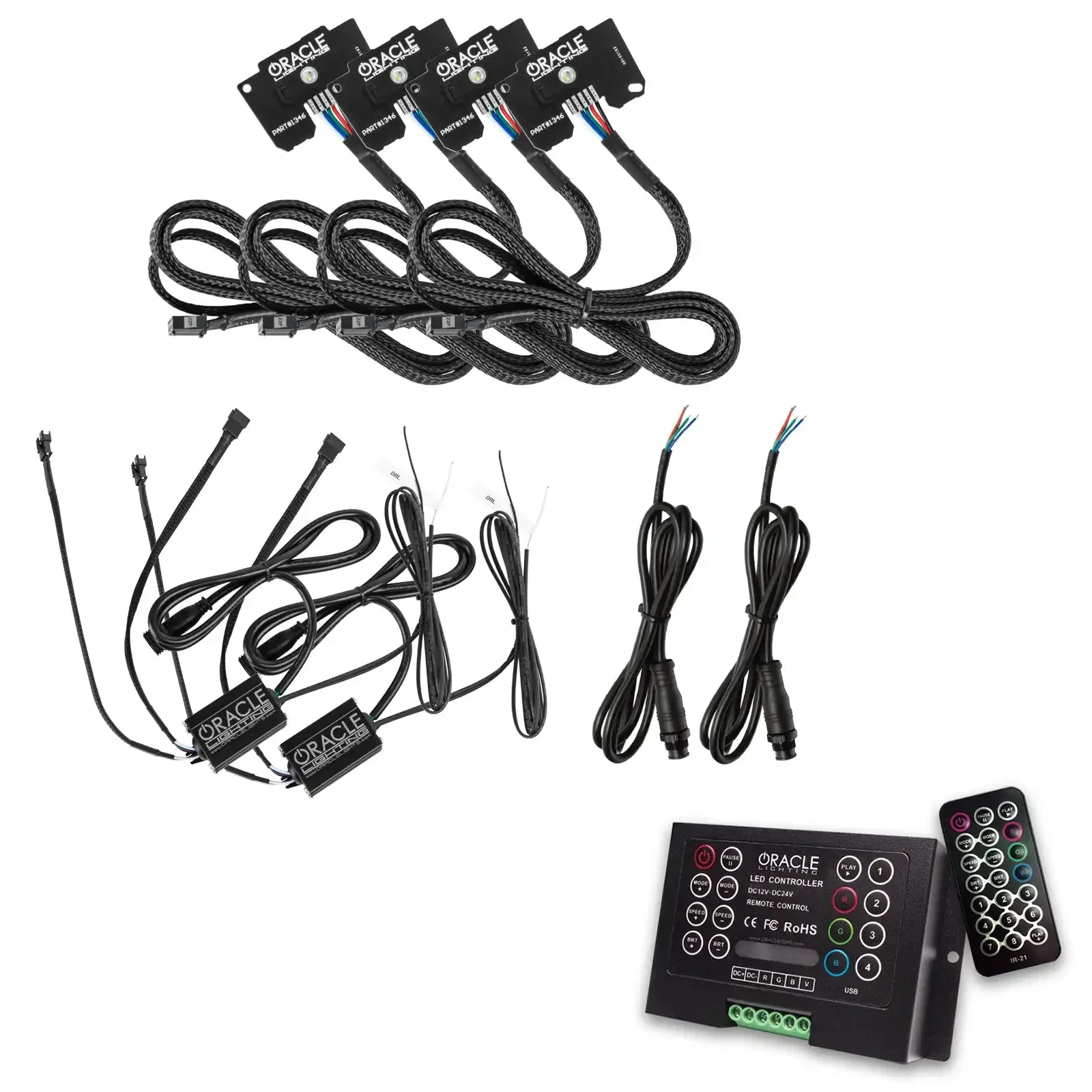 ORACLE Lighting Jeep Gladiator JT ColorSHIFT RGB+W Headlight DRL Upgrade Kit - Image 25