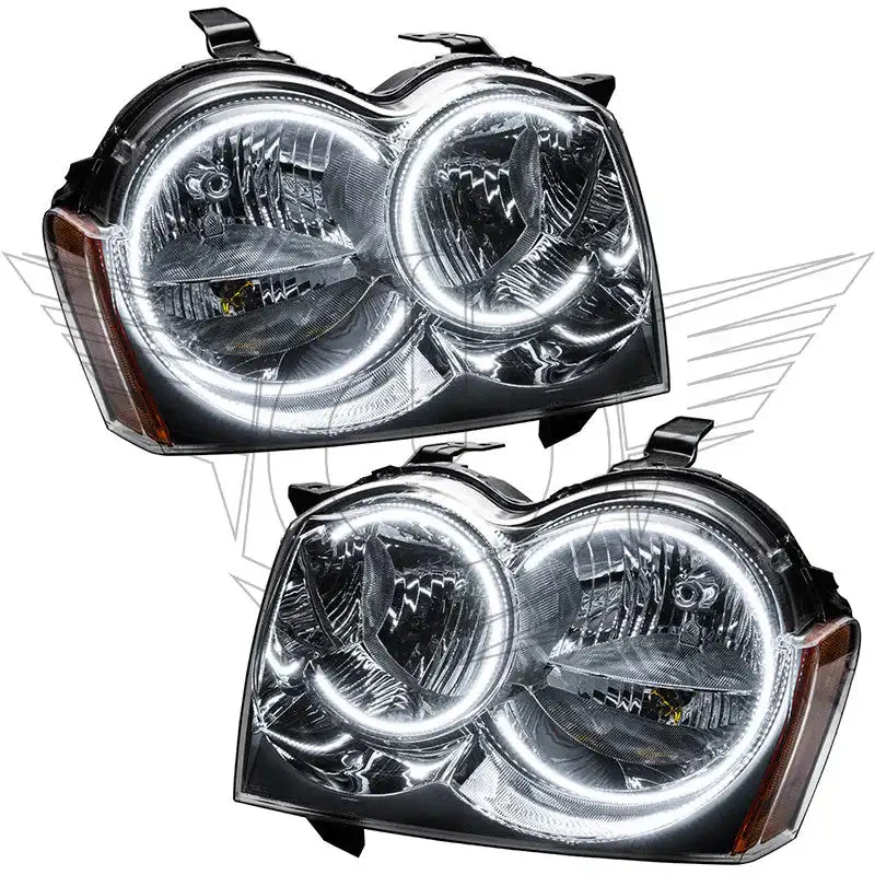2005-2007 Jeep Grand Cherokee Pre-Assembled Headlights - Non HID - Chrome - Image 2
