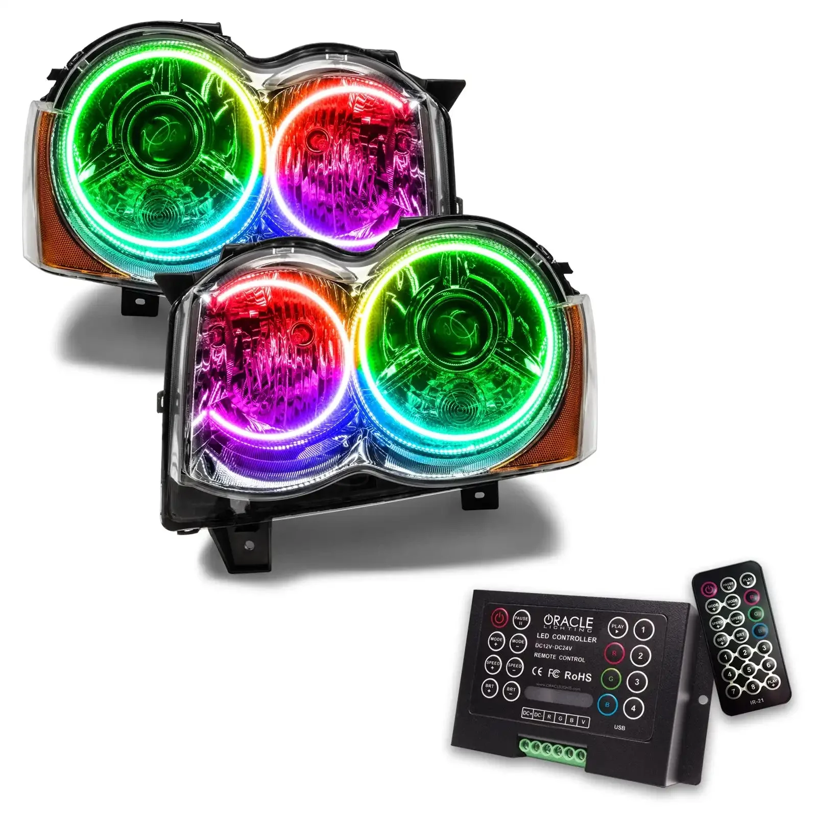 2008-2010 Jeep Grand Cherokee Pre-Assembled Headlights - HID - Image 6