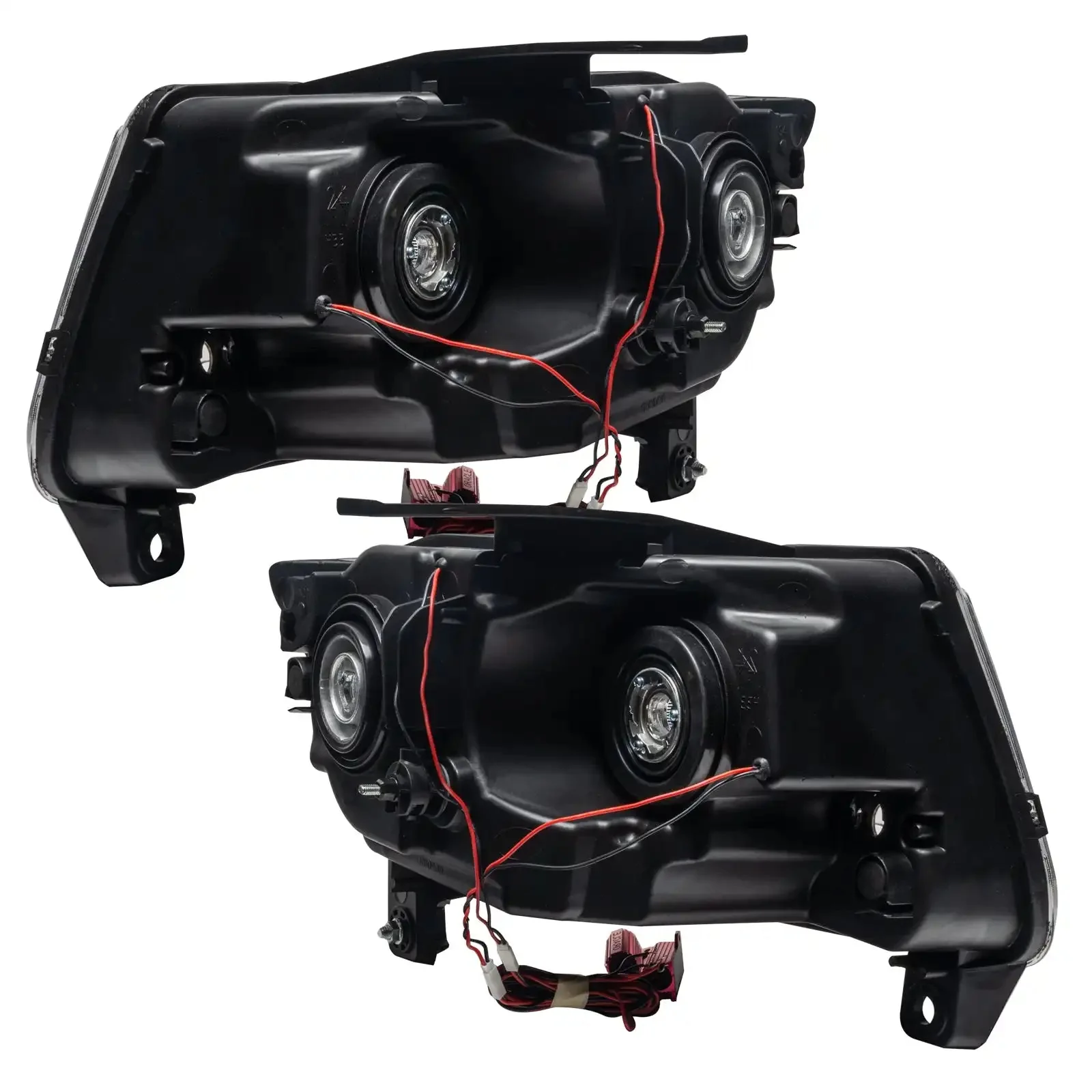ORACLE Lighting 2011-2013 Jeep Grand Cherokee Pre-Assembled Halo Headlights - Non HID - Chrome - Image 5