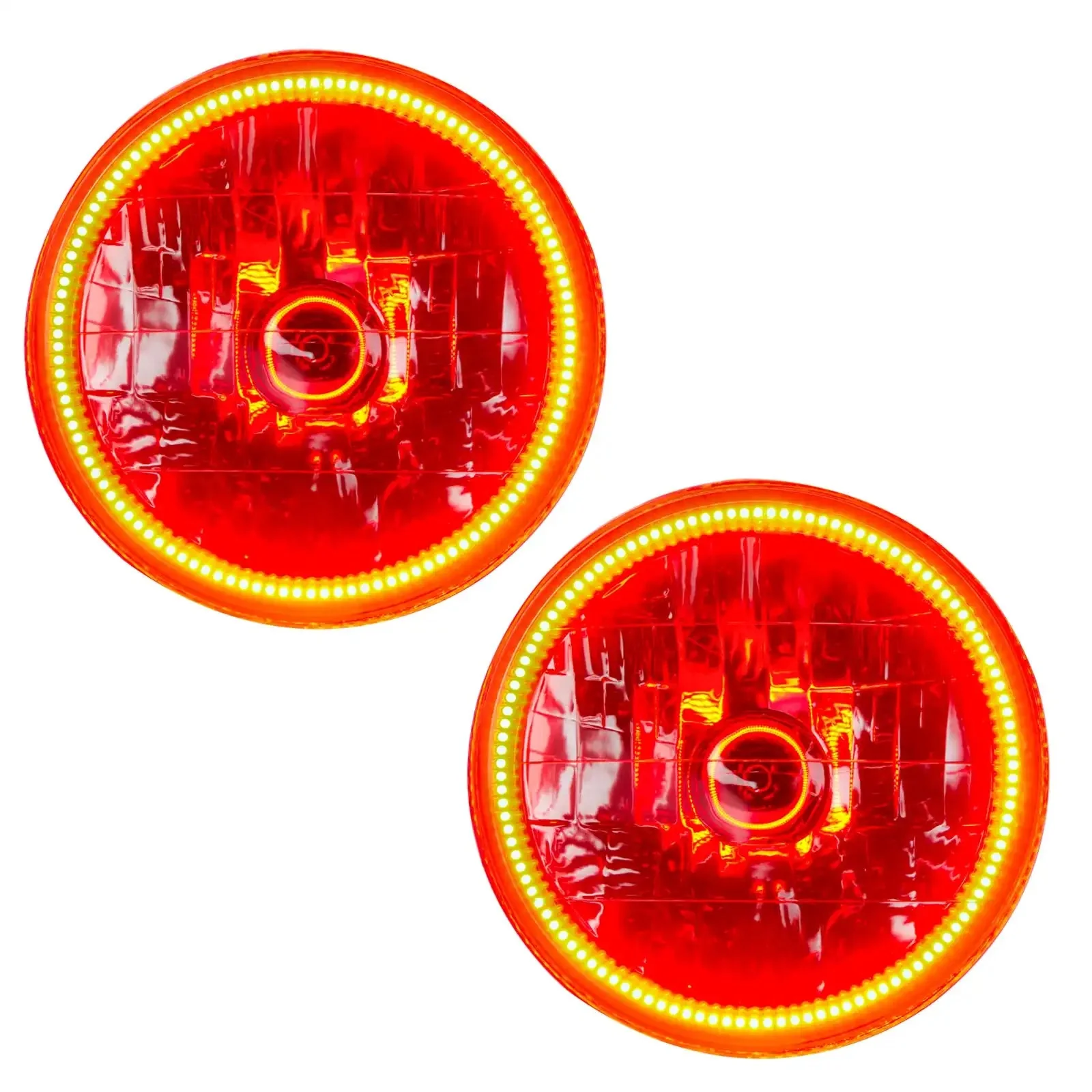ORACLE Lighting 1997-2006 Jeep Wrangler TJ Pre-Assembled Halo Headlights - Image 6