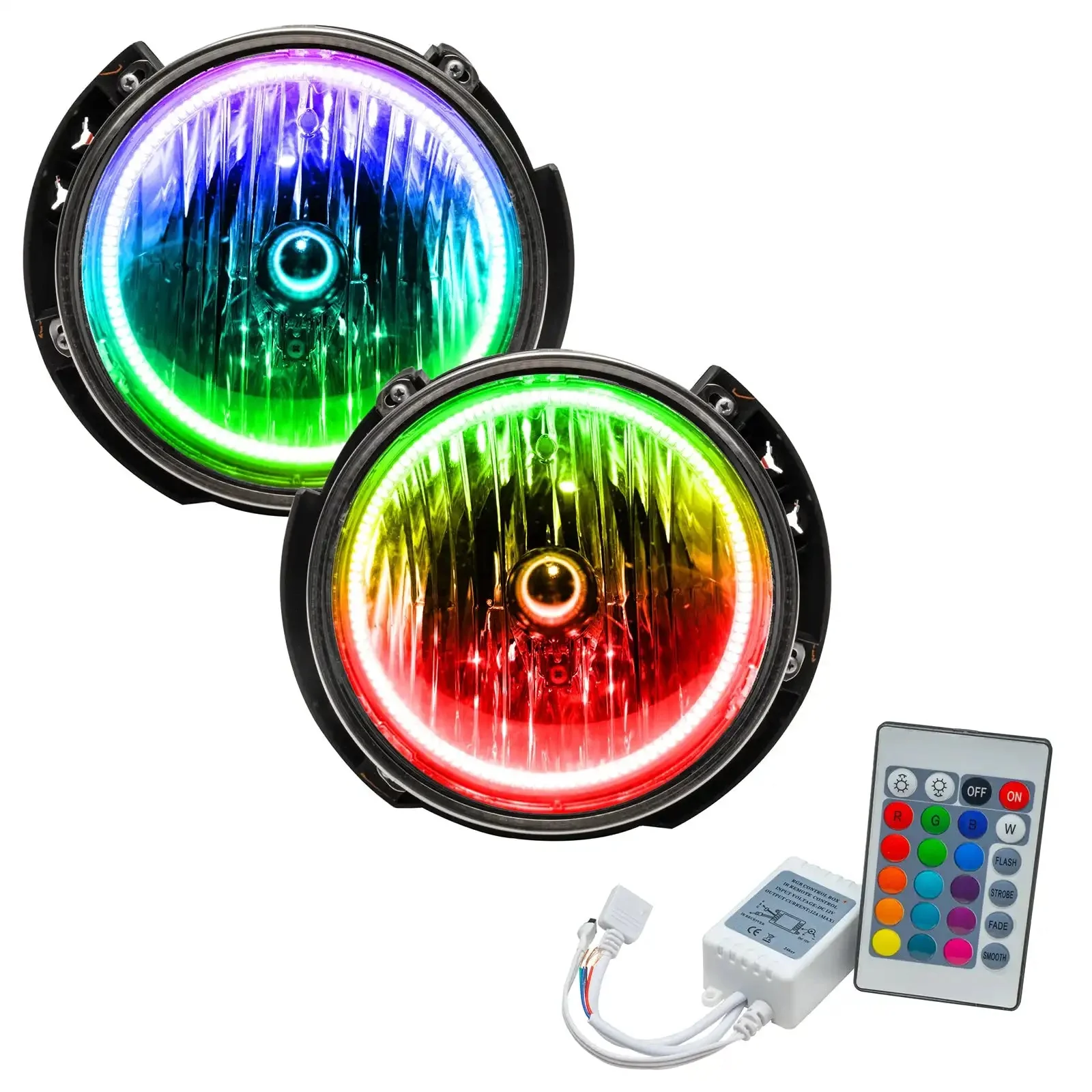 ORACLE Lighting 2007-2016 Jeep Wrangler JK Pre-Assembled Headlights - Image 12