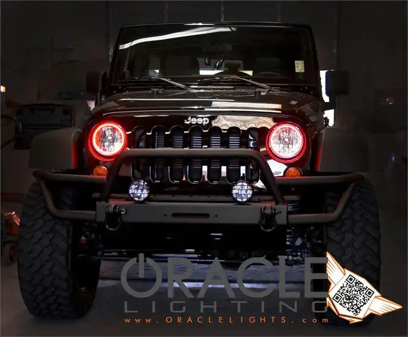 ORACLE Lighting 2007-2016 Jeep Wrangler JK Pre-Assembled Headlights - Image 8