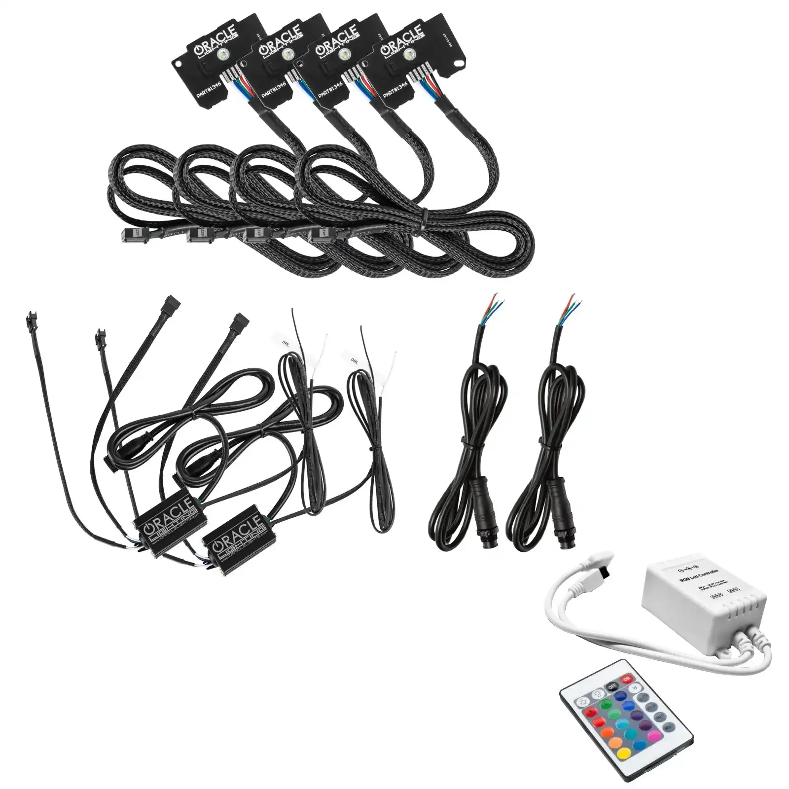 ORACLE Lighting Jeep Wrangler JL ColorSHIFT RGB+W Headlight DRL Upgrade Kit - Image 23