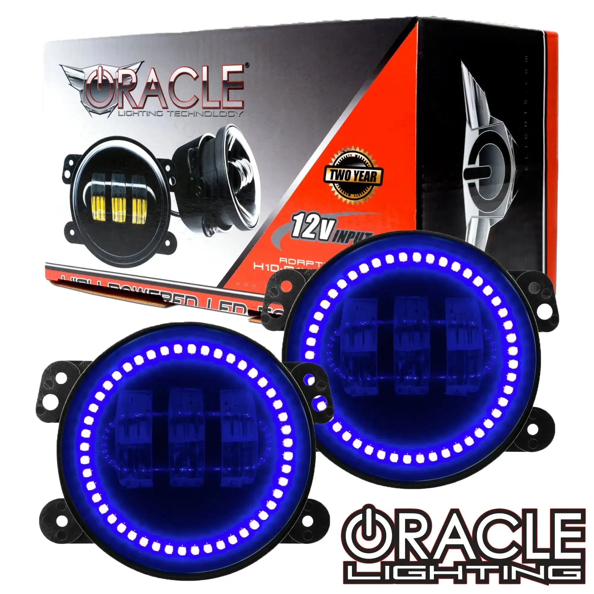 Jeep Wrangler JL Sahara High Powered LED Fog Light Replacement-(Pair) - CLEARANCE