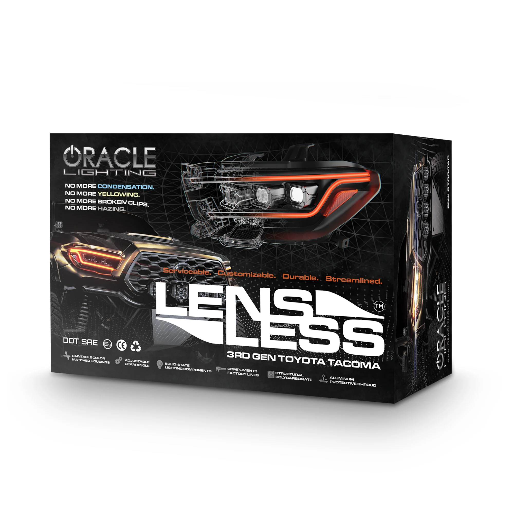 ORACLE Lighting Lensless LED Headlights for 2016-2023 Gen 3 Toyota Tacoma - PRE-ORDER - Image 15