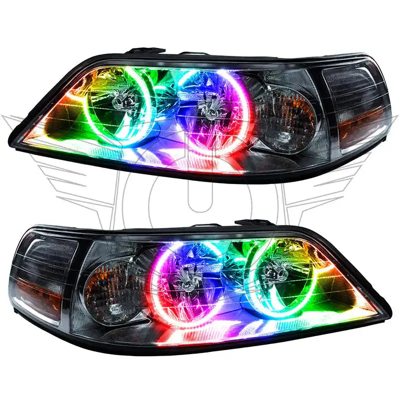 ORACLE Lighting 2005-2011 Lincoln Town Car Pre-Assembled Halo Headlights - Non HID - Image 10