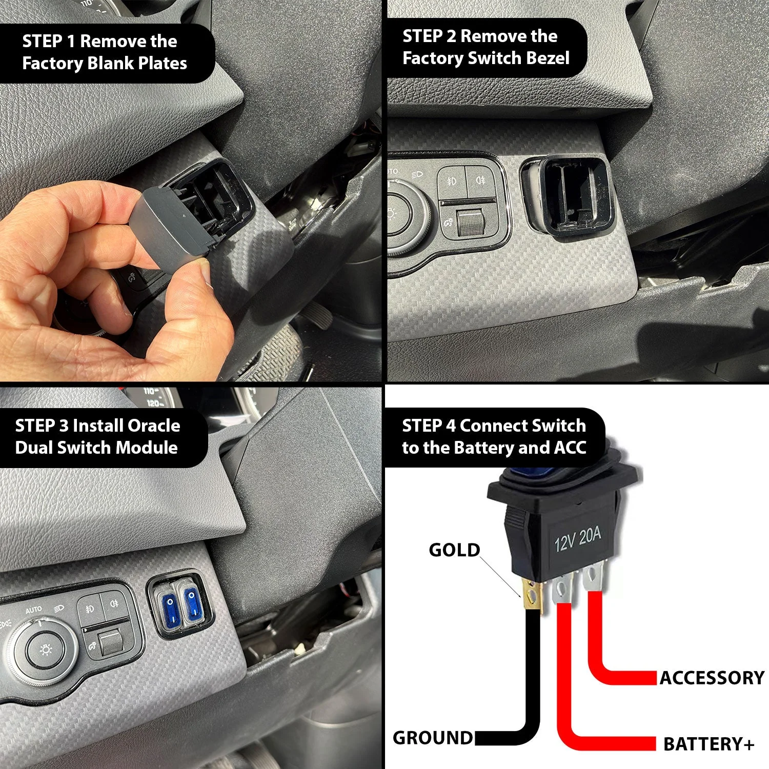 Mercedes-Benz Sprinter W907/W910 (2018+) Dual In-Dash Switch Pod - PRE-ORDER - Image 9