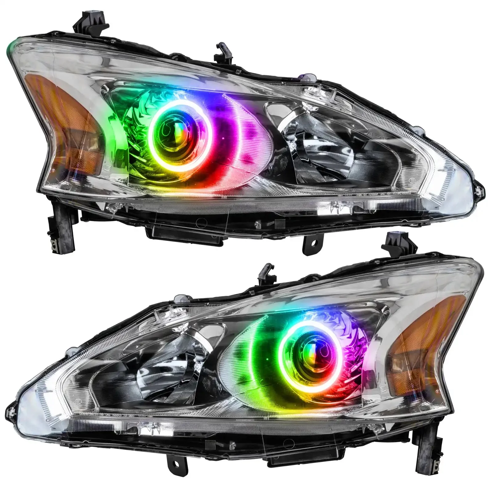 ORACLE Lighting 2013-2015 Nissan Altima Sedan Pre-Assembled Halo Headlights - (Halogen) - Image 11