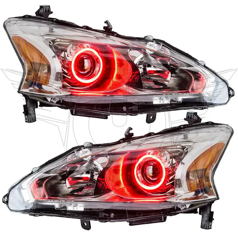 ORACLE Lighting 2013-2015 Nissan Altima Sedan Pre-Assembled Halo Headlights - (Halogen) - Image 8