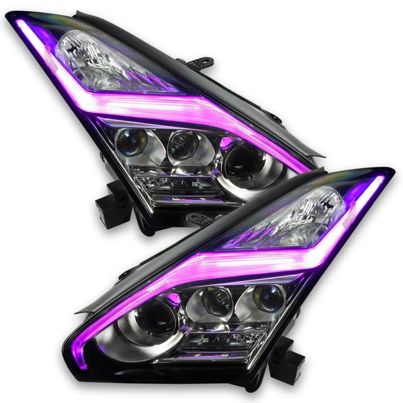ORACLE Lighting 2015-2024 Nissan GT-R ColorSHIFT "Lightning Bolt" RGB+W Headlight DRL Upgrade Kit - Image 31
