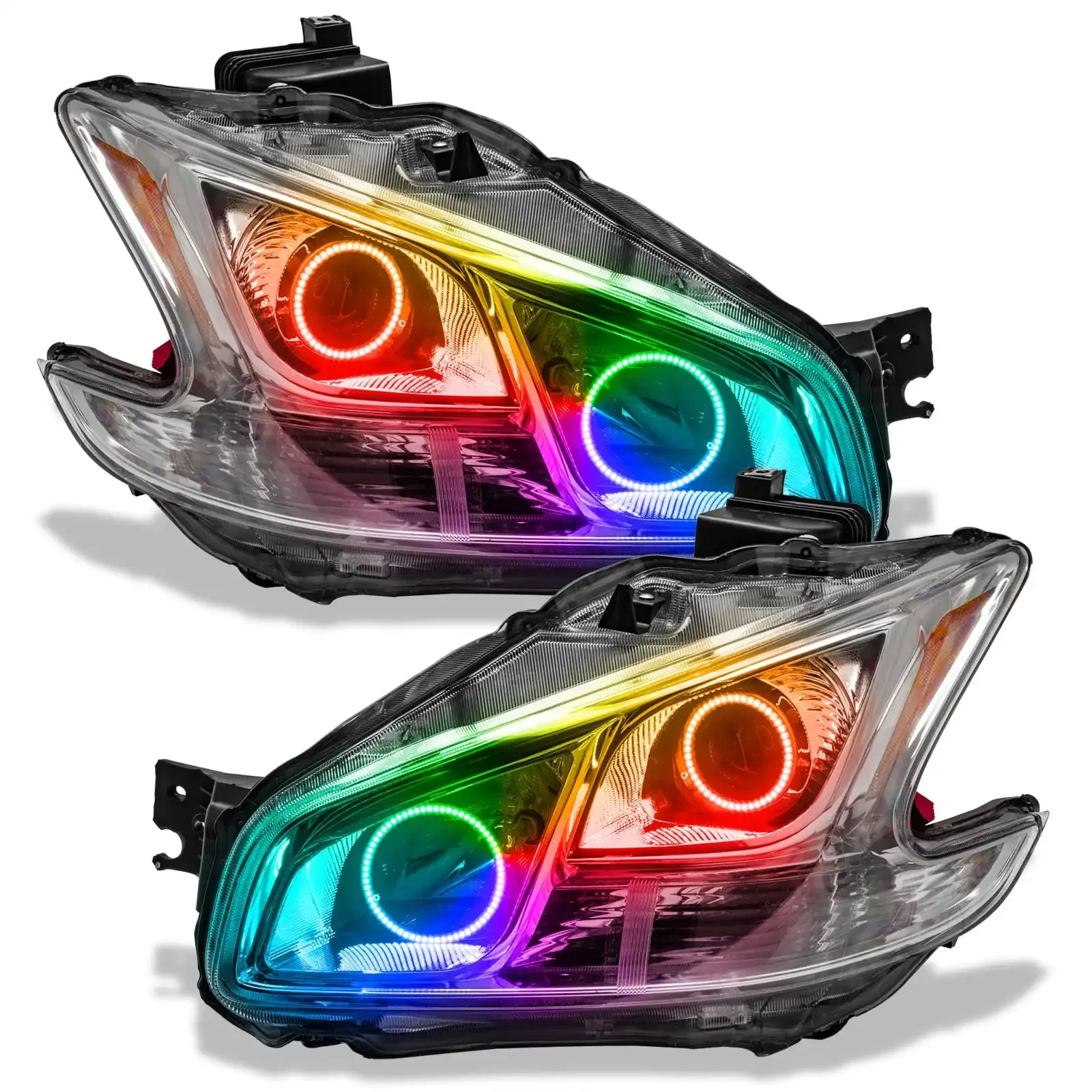 ORACLE Lighting 2009-2014 Nissan Maxima Pre-Assembled Halo Headlights-Non HID-CHROME Housing - Image 8