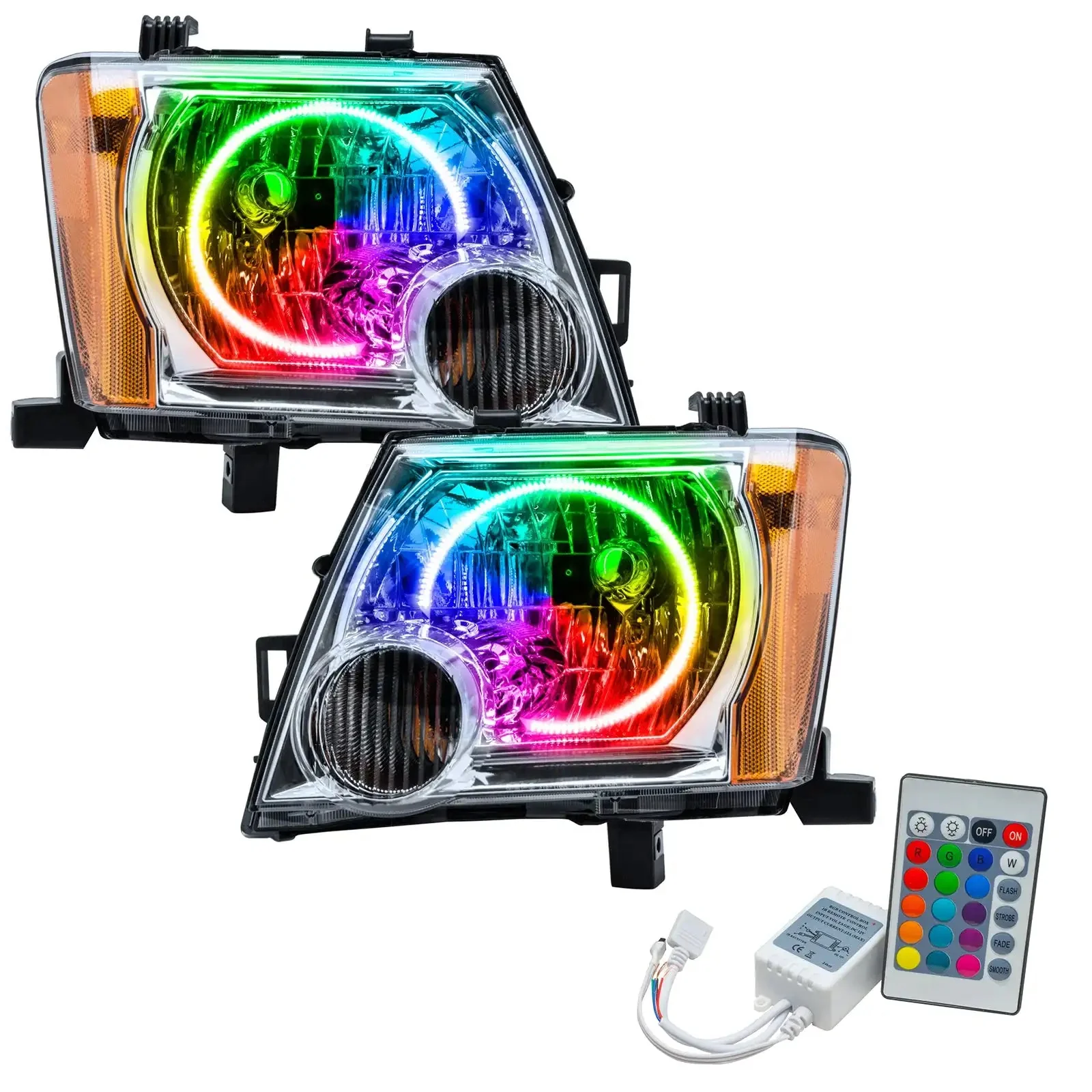 ORACLE Lighting 2005-2014 Nissan Xterra Pre-Assembled LED Halo Headlights - Image 9