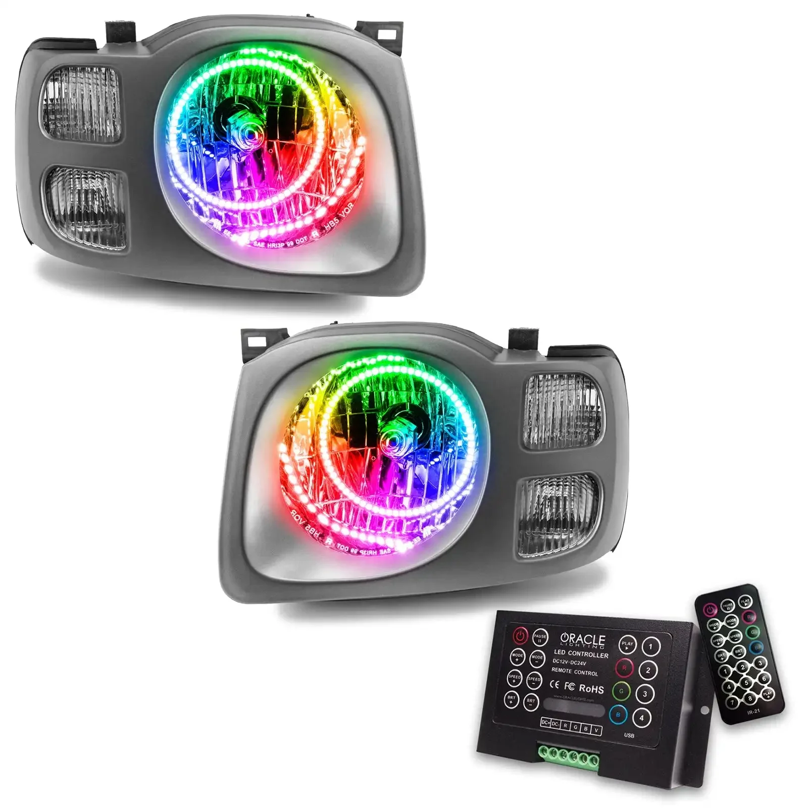 ORACLE Lighting 2002-2004 Nissan Xterra SE Pre-Assembled Halo Headlights - Image 11
