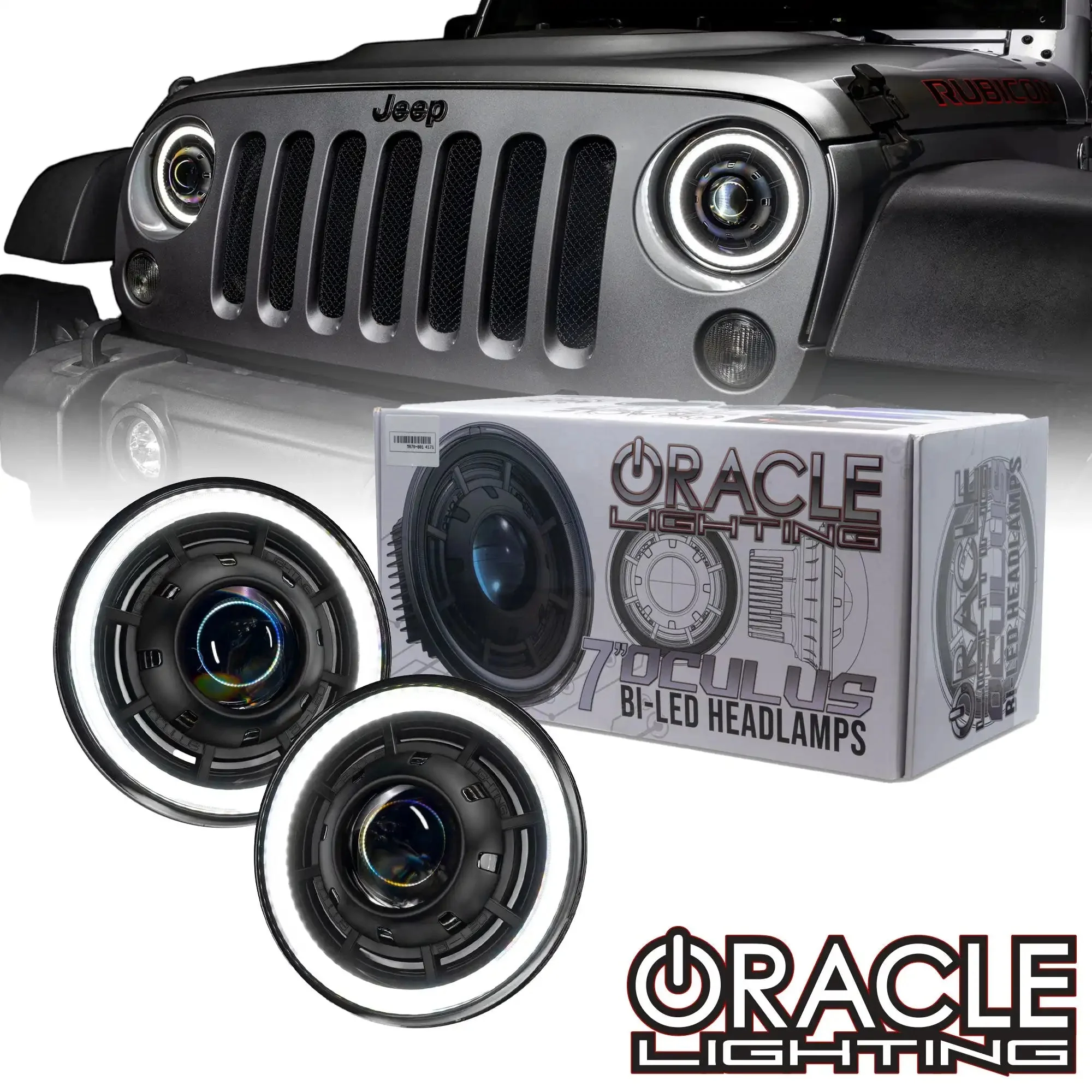 ORACLE Lighting Oculus™ 7" Bi-LED Projector Headlights for Jeep Wrangler JK - Image 17