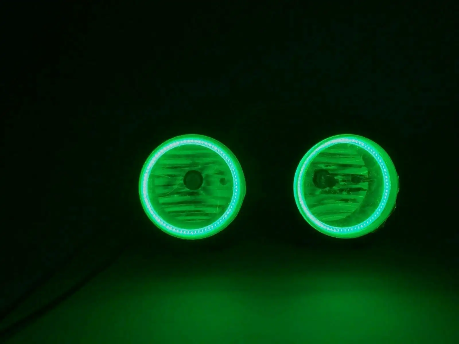 ORACLE 07-09 JEEP WRANGLER JK PRE-ASSEMBLED PLASMA HALO FOG LIGHTS - GREEN | ORACLE Outlet | GRADE A - Image 5