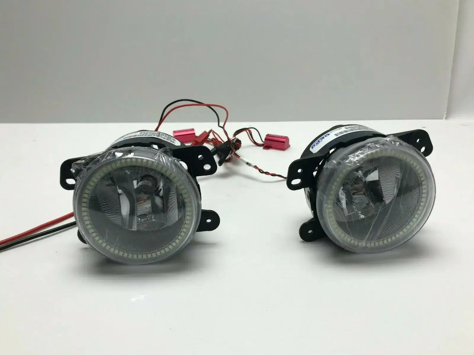 ORACLE 11-14 Dodge Charger / 10-15 Jeep Wrangler JK White LED Halo Fog Lights - CLEARANCE - Image 2