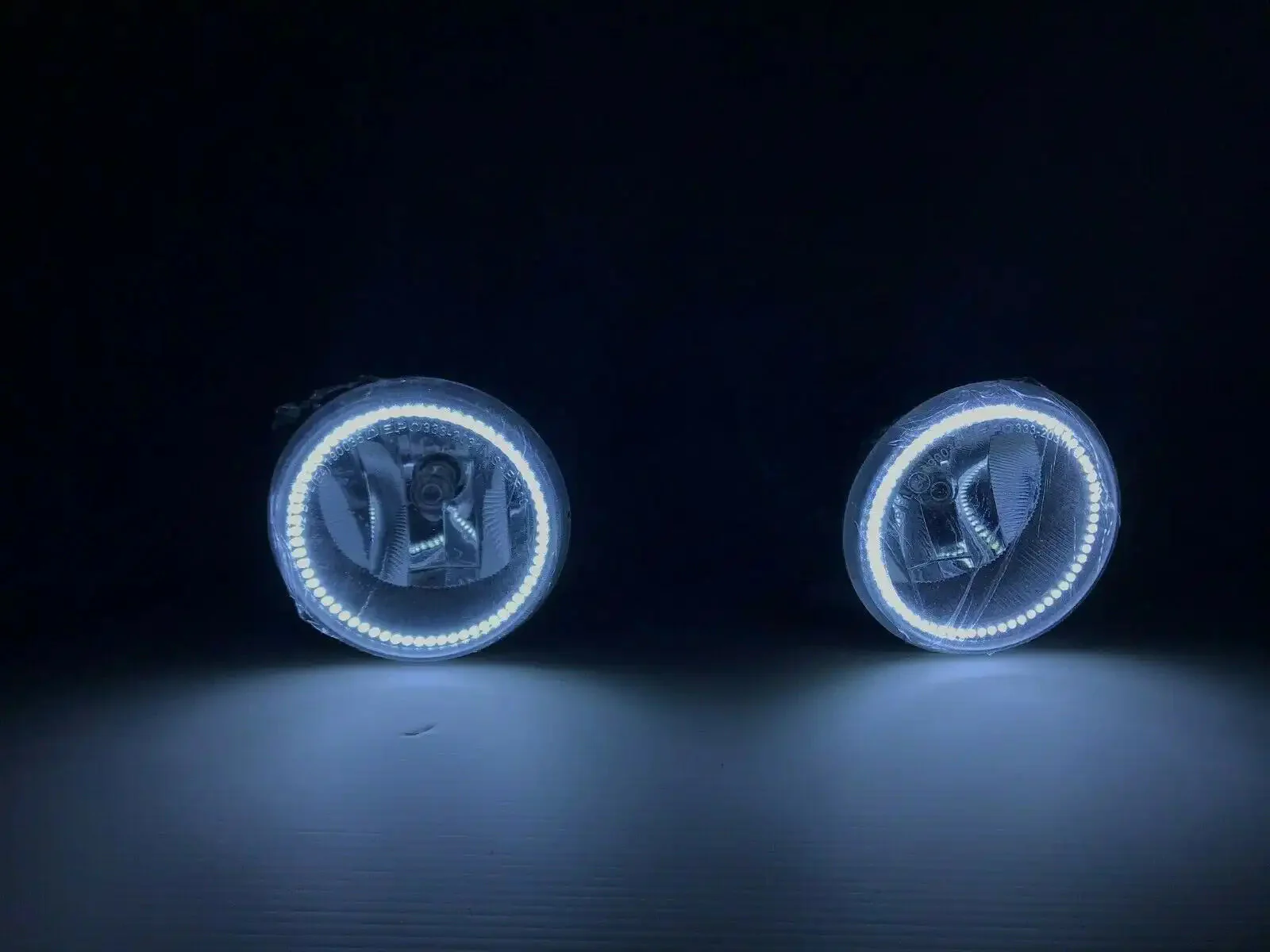 ORACLE 11-14 Dodge Charger / 10-15 Jeep Wrangler JK White LED Halo Fog Lights - CLEARANCE - Image 4