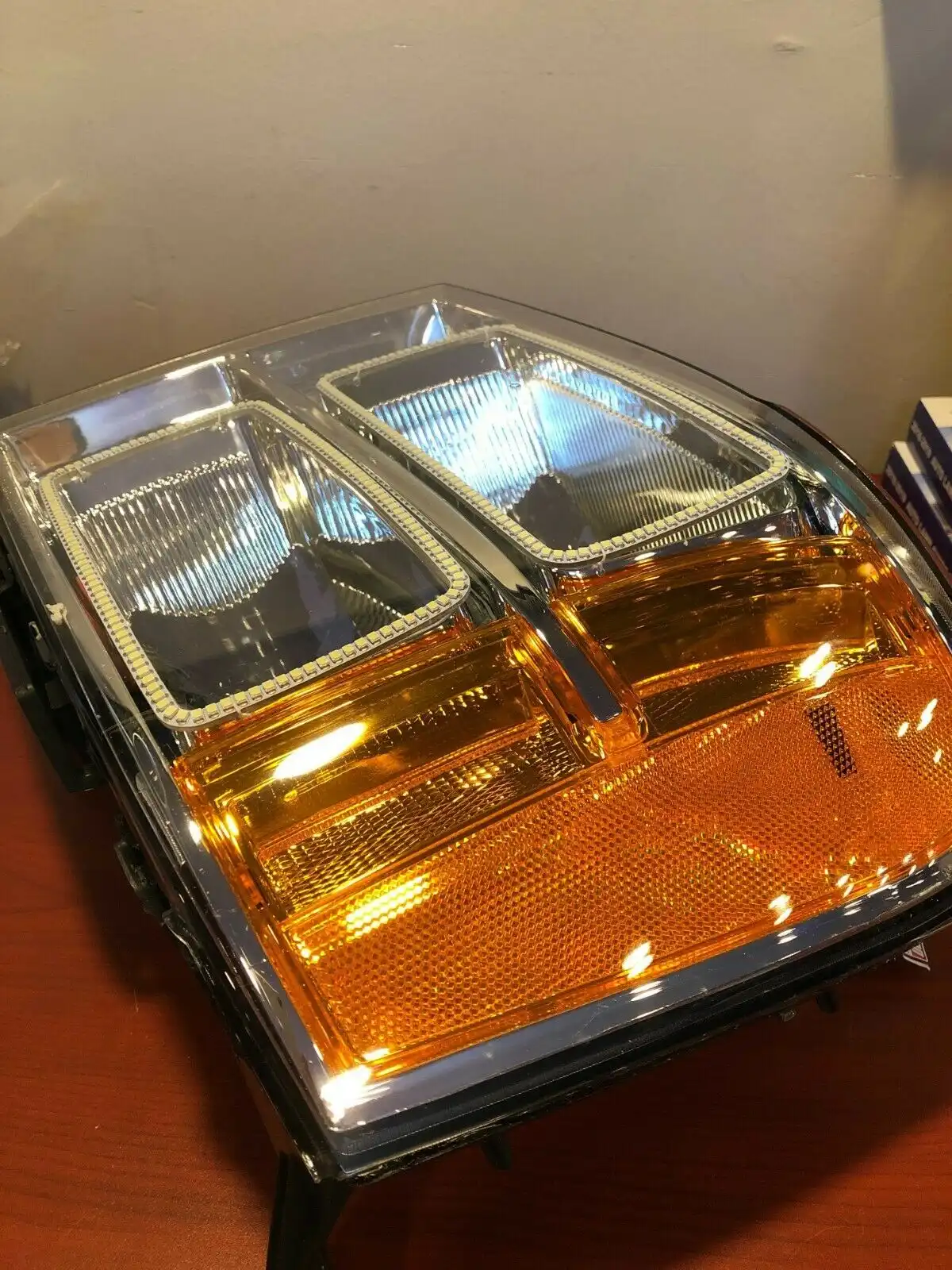 ORACLE 2007-2013 GMC Sierra Headlight Set - White LED Halos | ORACLE Outlet | GRADE B - Image 5