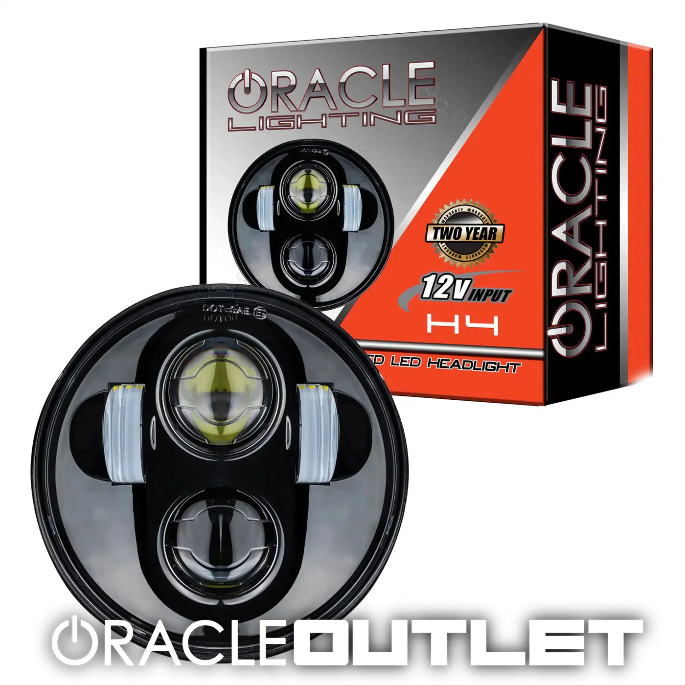 ORACLE 5.75" 40W Replacement LED Headlight - Black | ORACLE Outlet | GRADE A