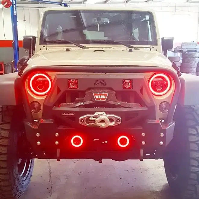 7" High Powered LED Headlights | DOT Certified Sealed Beam Replacement | Jeep Wrangler & Classic Cars - Image 18