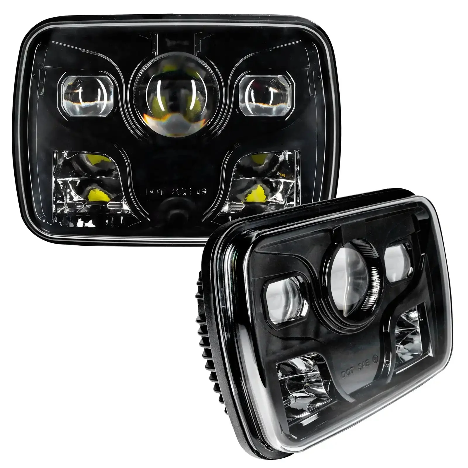 ORACLE 7"x6" 42W Replacement LED Headlight - Black (Pair) - Image 2