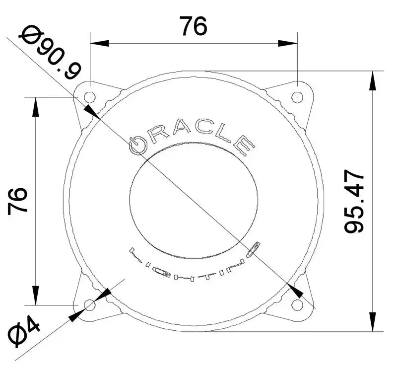 ORACLE 95mm 20W High Beam LED Emitter - Image 5