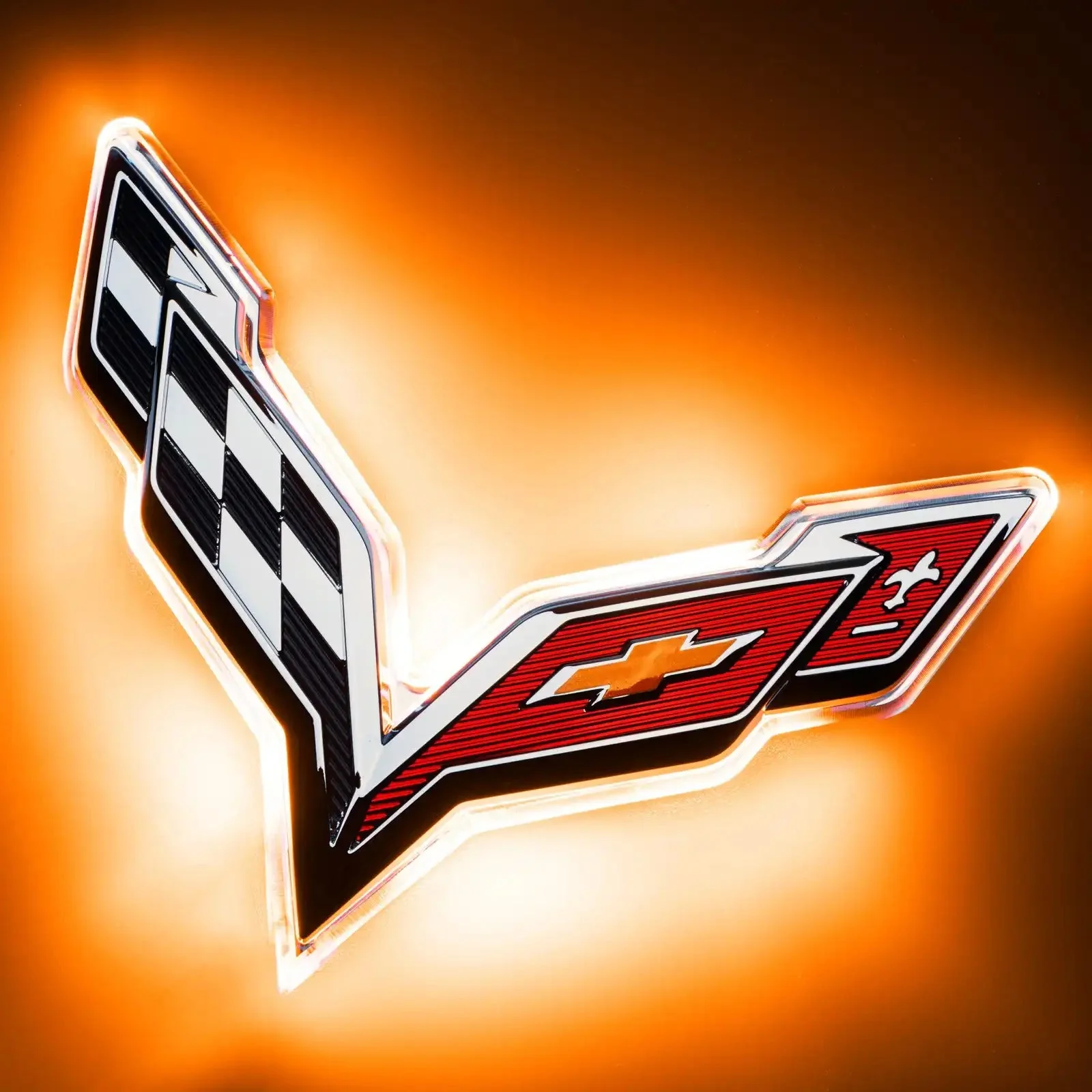 ORACLE Lighting 2014-2019 Chevrolet C7 Corvette Rear Illuminated Emblem - Image 12