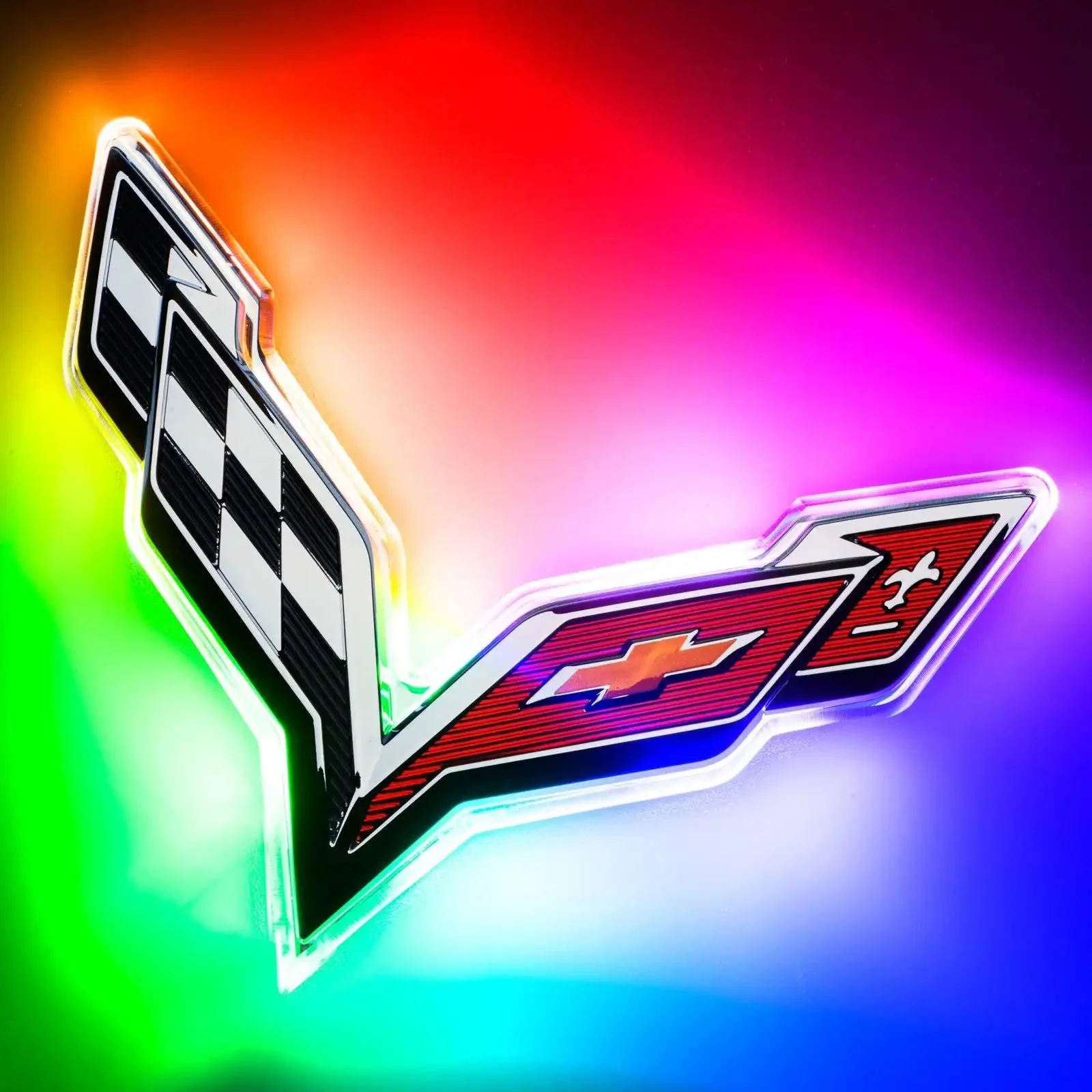 ORACLE Lighting 2014-2019 Chevrolet C7 Corvette Rear Illuminated Emblem - Image 15