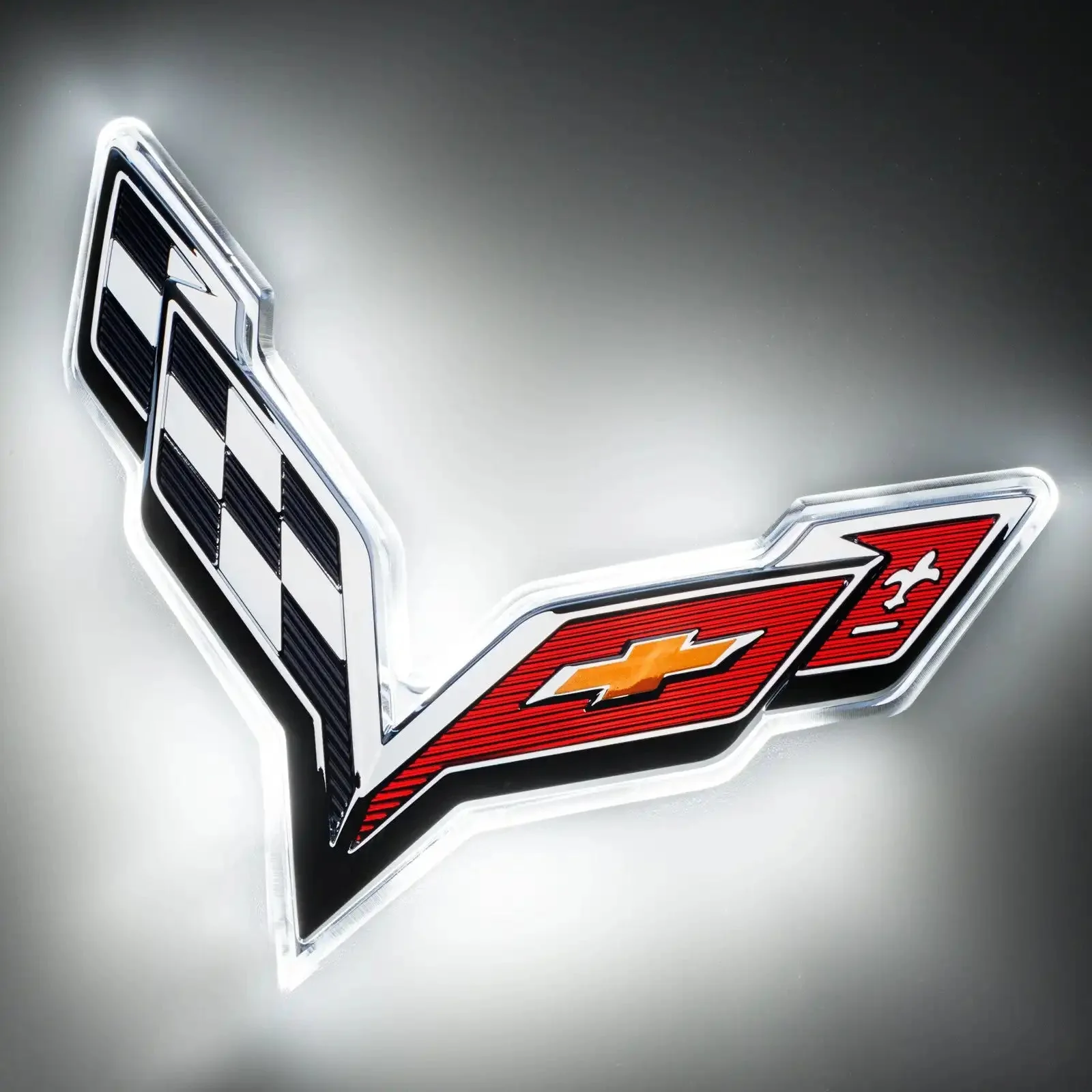 ORACLE Lighting 2014-2019 Chevrolet C7 Corvette Rear Illuminated Emblem - Image 7