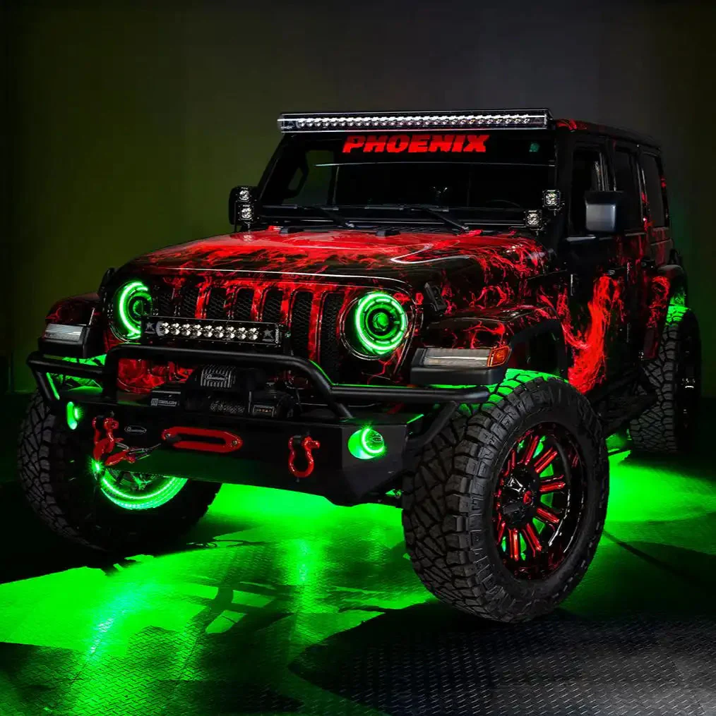 ORACLE Lighting Jeep Wrangler JK/JL & Gladiator JT High Performance 20W LED Fog Lights - Dynamic ColorSHIFT - Image 12