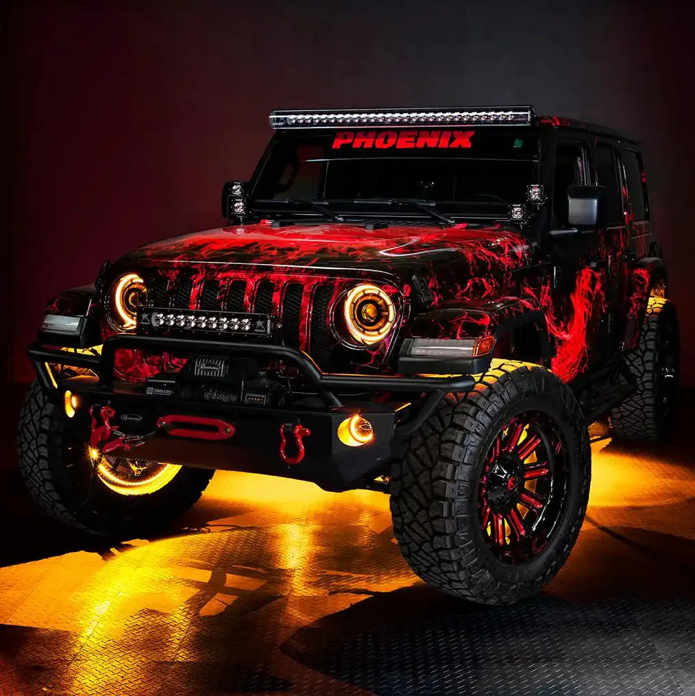 ORACLE Lighting Jeep Wrangler JK/JL & Gladiator JT High Performance 20W LED Fog Lights - Dynamic ColorSHIFT - Image 13