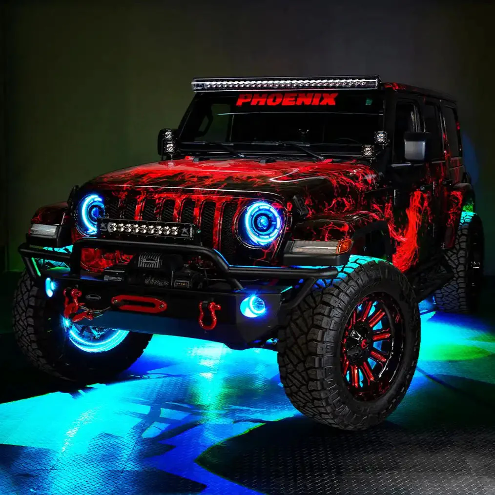 ORACLE Lighting Jeep Wrangler JK/JL & Gladiator JT High Performance 20W LED Fog Lights - Dynamic ColorSHIFT - Image 16