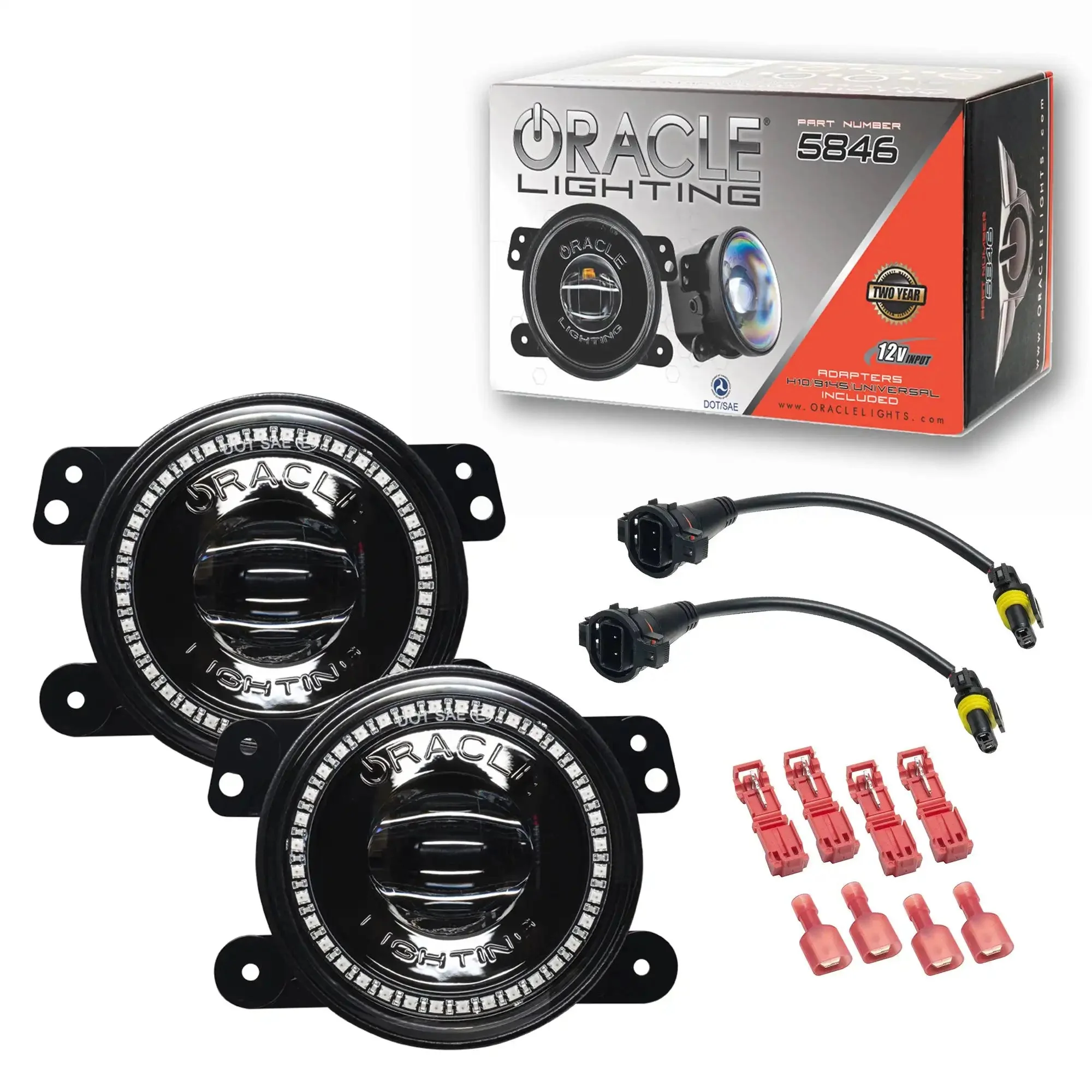 ORACLE Lighting Jeep Wrangler JK/JL & Gladiator JT High Performance 20W LED Fog Lights - Dynamic ColorSHIFT - Image 2