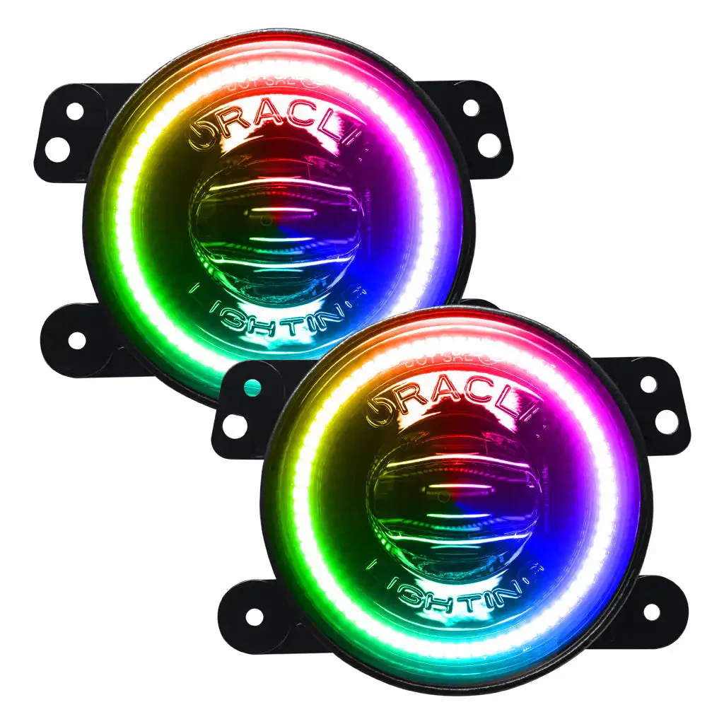 ORACLE Lighting Jeep Wrangler JK/JL & Gladiator JT High Performance 20W LED Fog Lights - Dynamic ColorSHIFT - Image 3