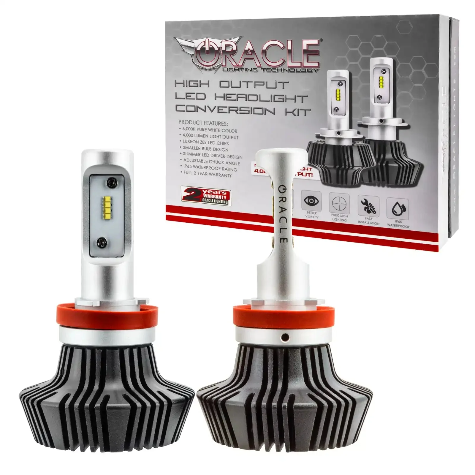 ORACLE Lighting H11 - 4,000+ Lumen LED Light Bulb Conversion Kit (Fog Light) - Image 2