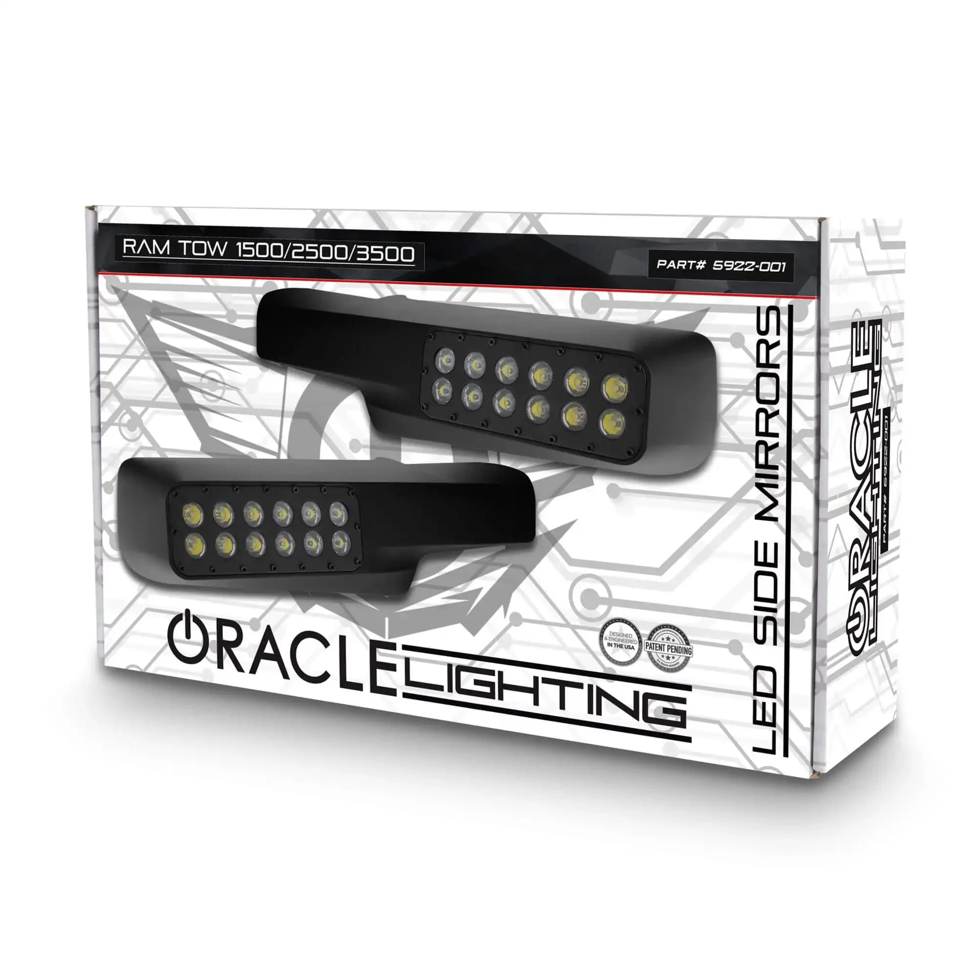 2010-2022 RAM TOW 1500/2500/3500 LED Off-Road Side Mirrors Ditch Lights - Image 9