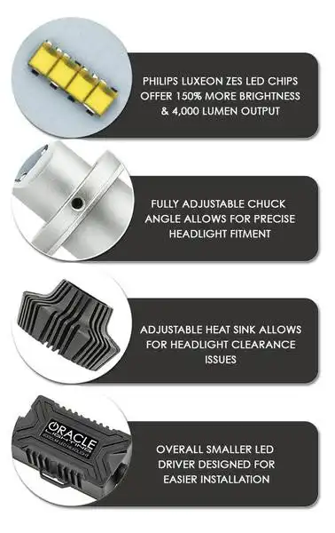 ORACLE Lighting 2012-2019 Toyota Tacoma H11 - 4,000+ Lumen Conversion Kit (Fog Light) - Image 4